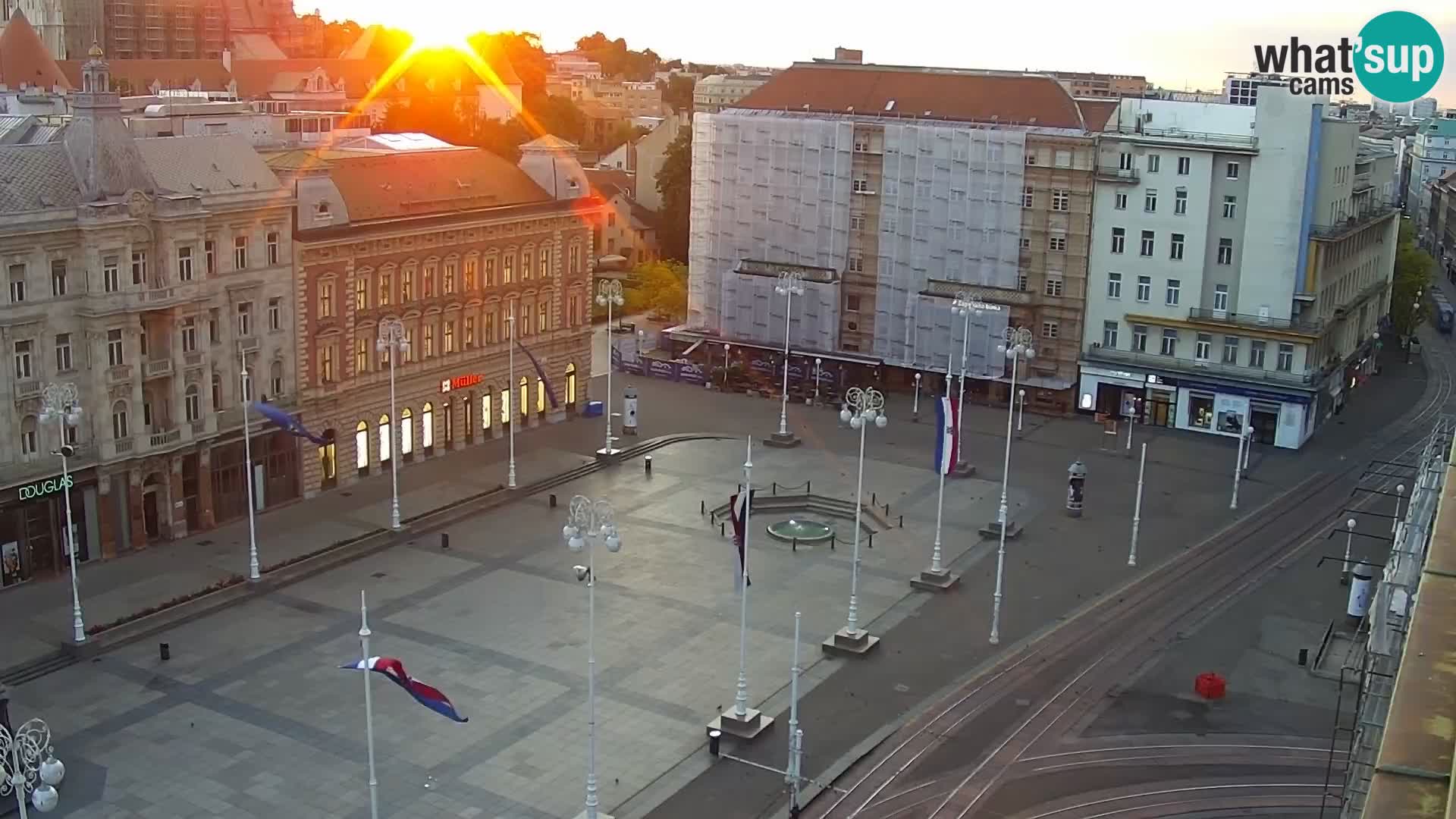 Piazza Ban Jelačić livecam Zagreb – Hotel Dubrovnik