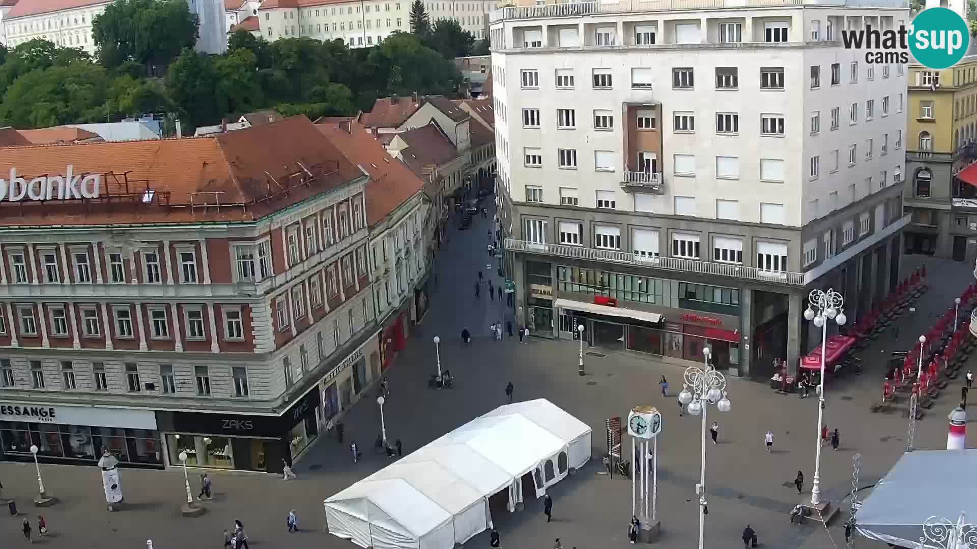 LIVE Webcam Zagreb – Ban Jelačić – Hotel Dubrovnik