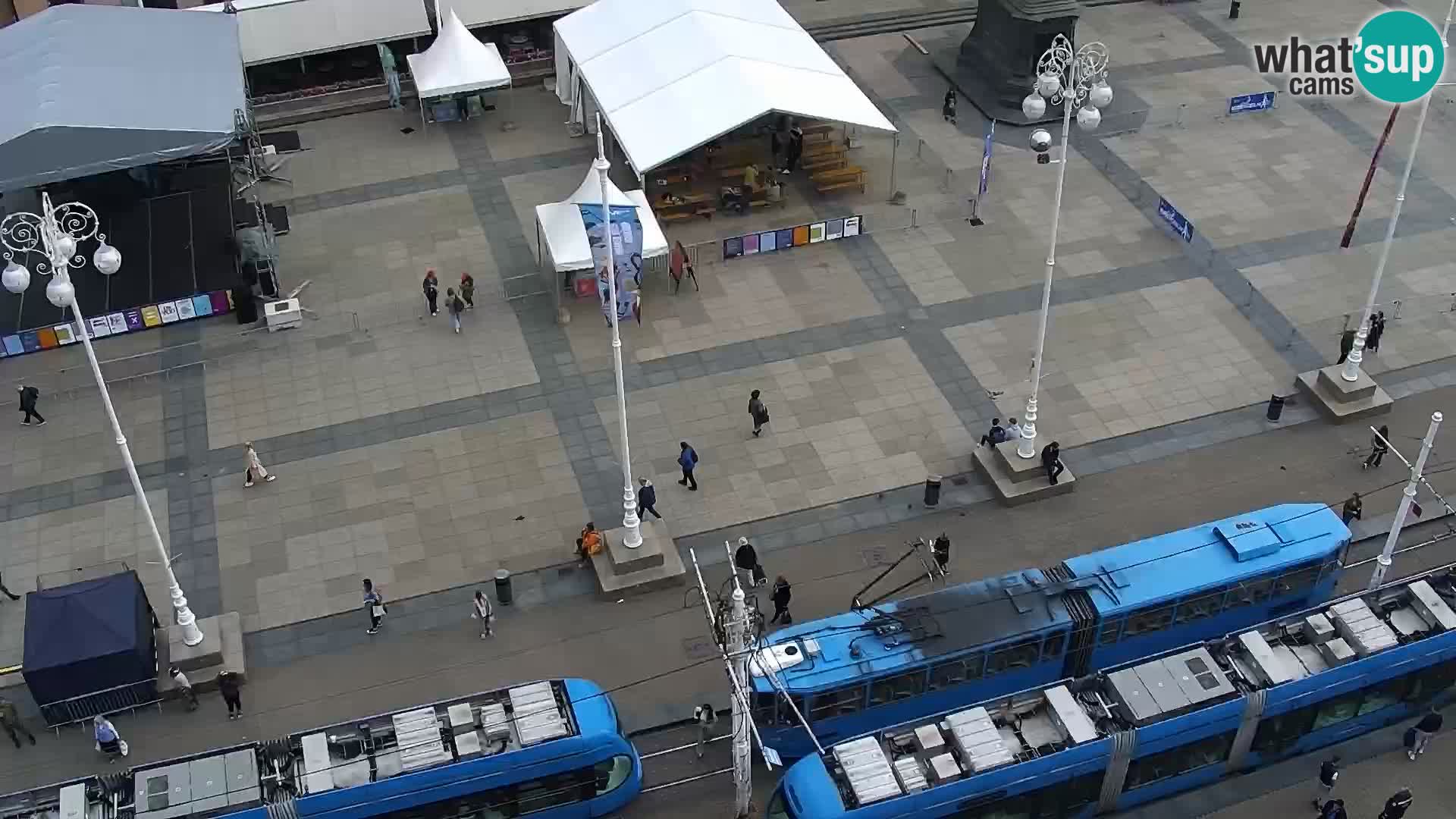 Trg Bana Jelačića web kamera Zagreb – Hotel Dubrovnik