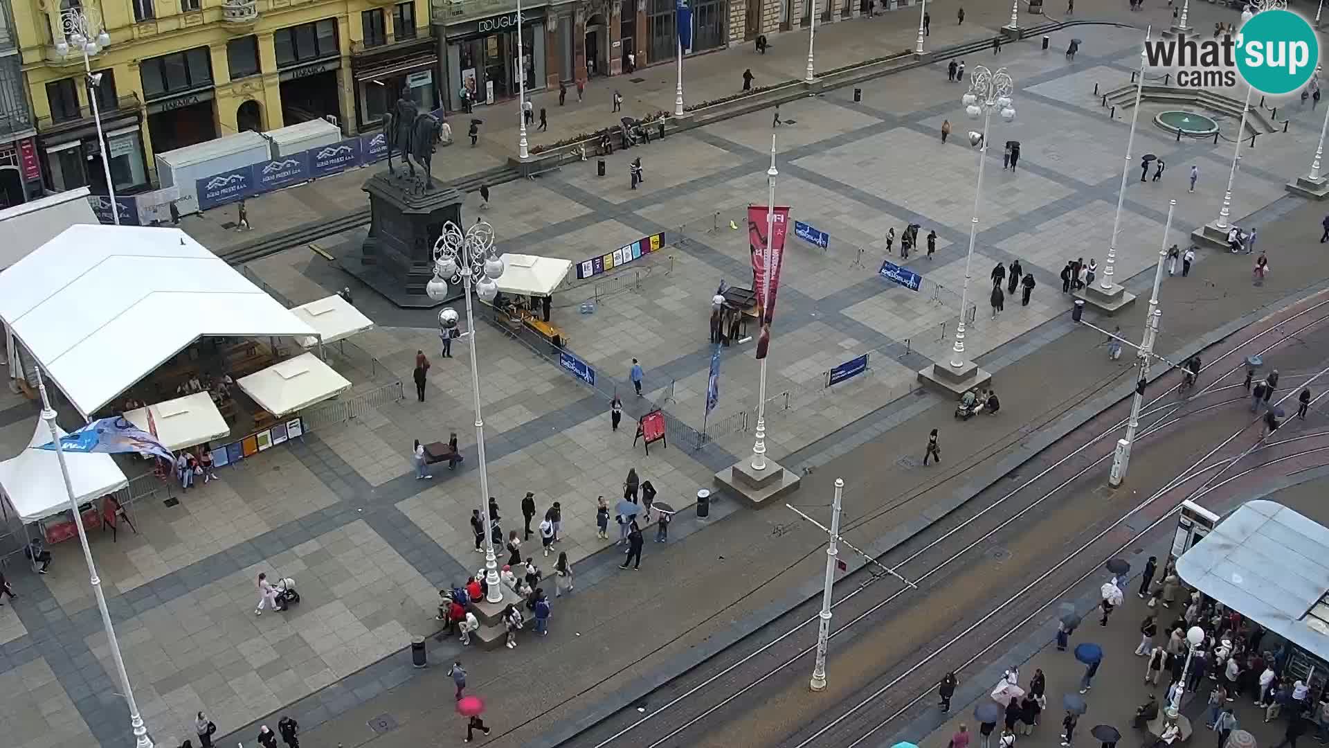 Trg Bana Jelačića v živo Zagreb – Hotel Dubrovnik
