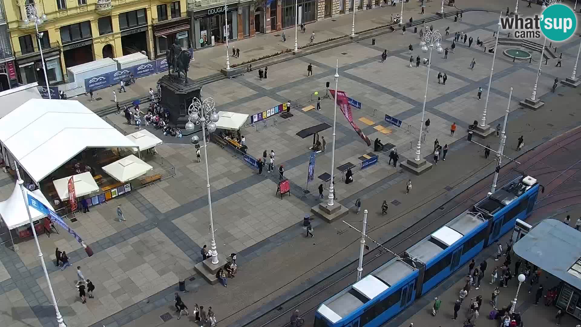 LIVE Webcam Zagreb Hotel Dubrovnik | Ban Jelačić square