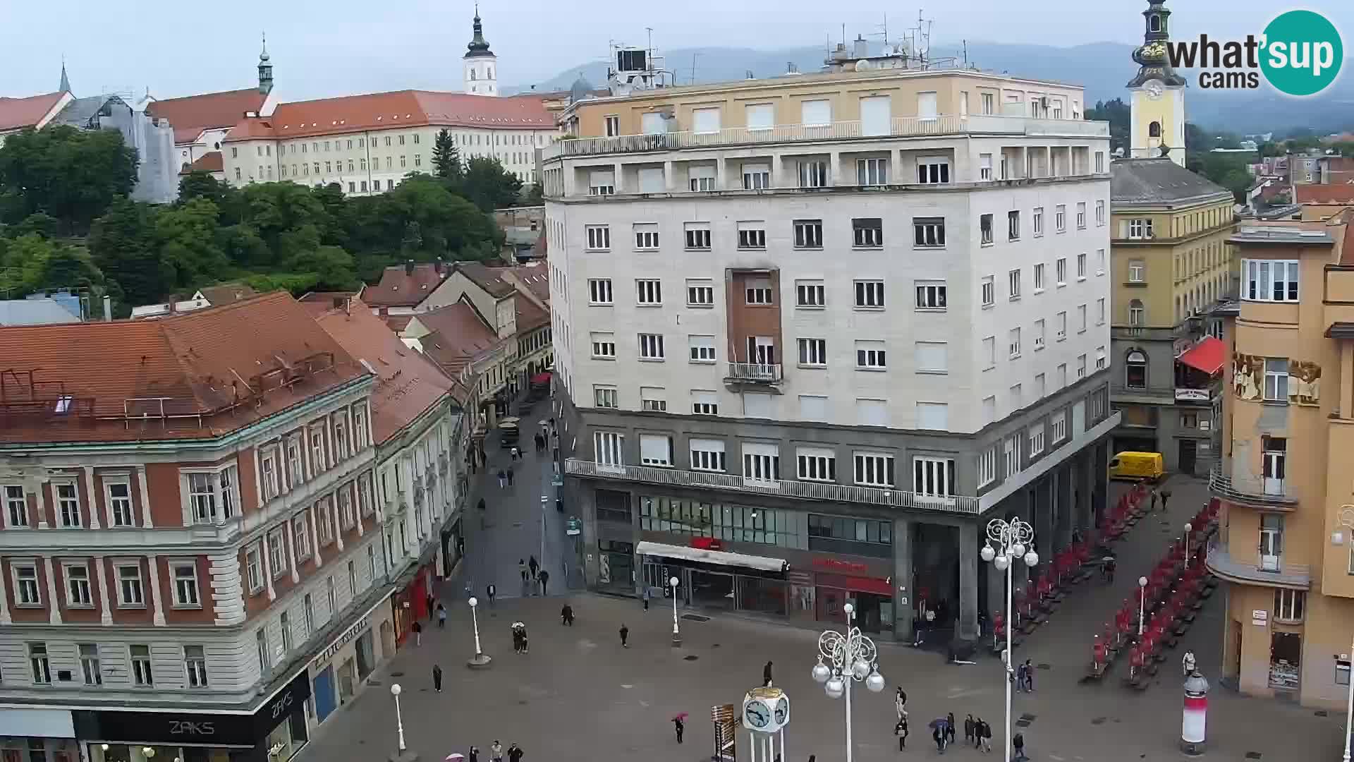 Zagreb – Bana Jelačića square panorama