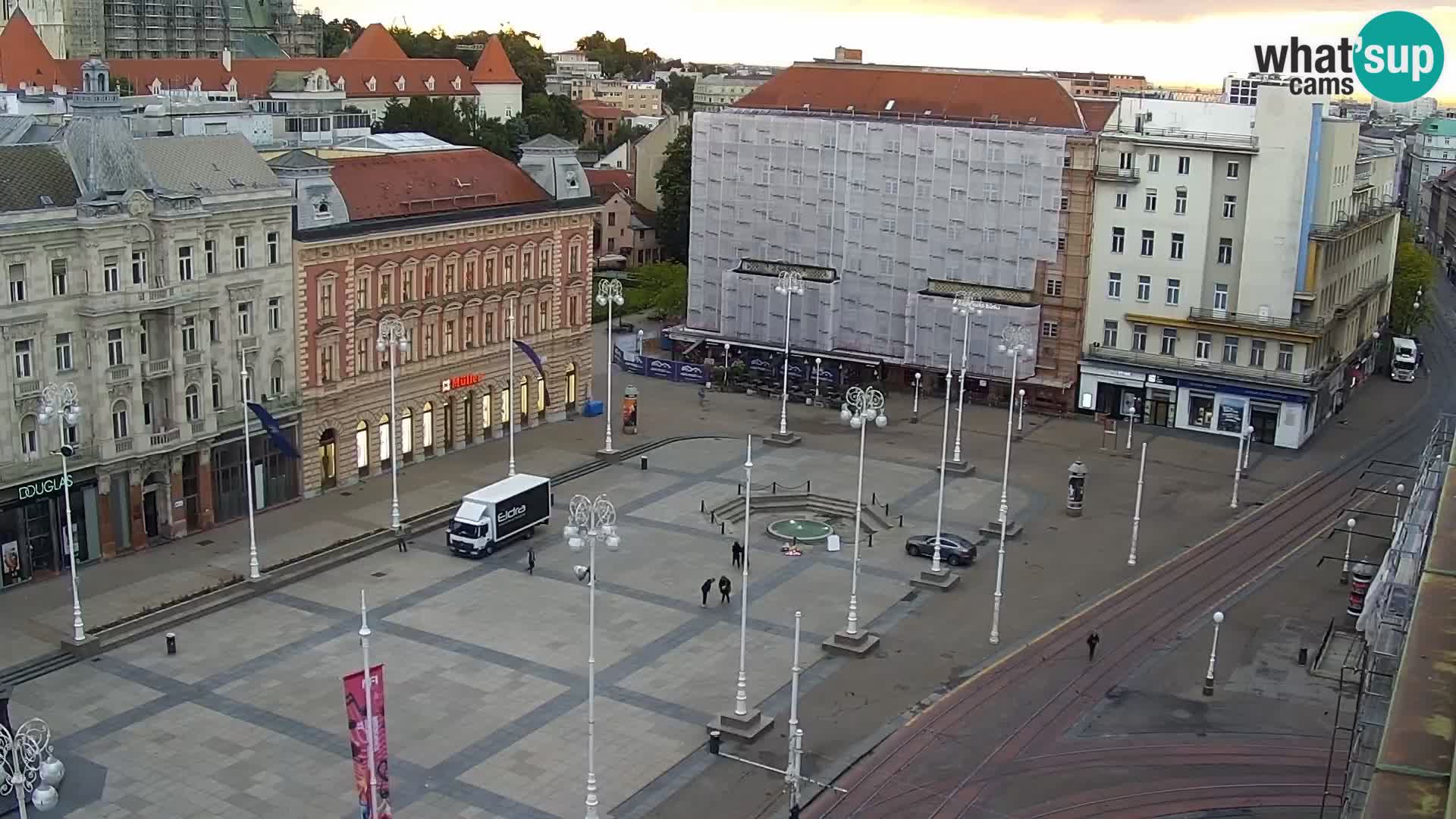 Trg Bana Jelačića web kamera Zagreb – Hotel Dubrovnik
