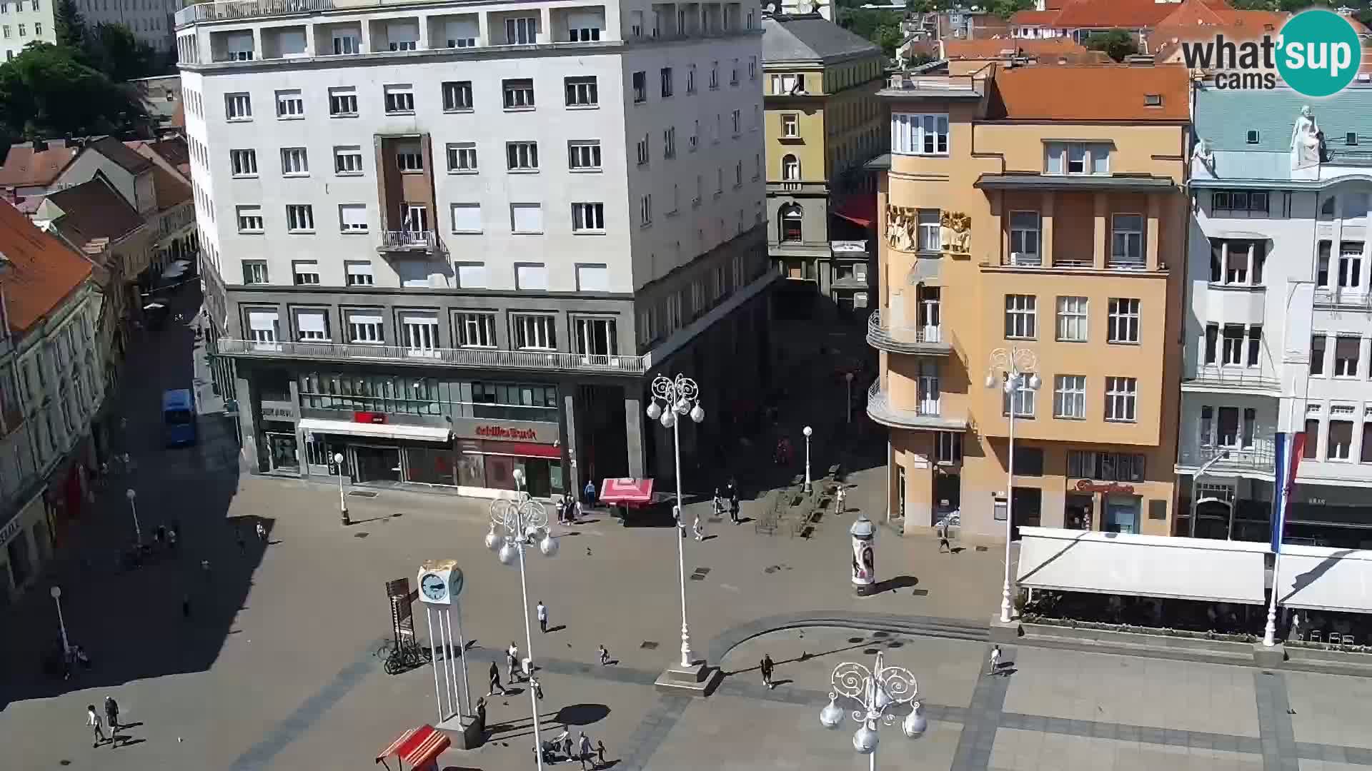 Zagreb – Bana Jelačića square panorama