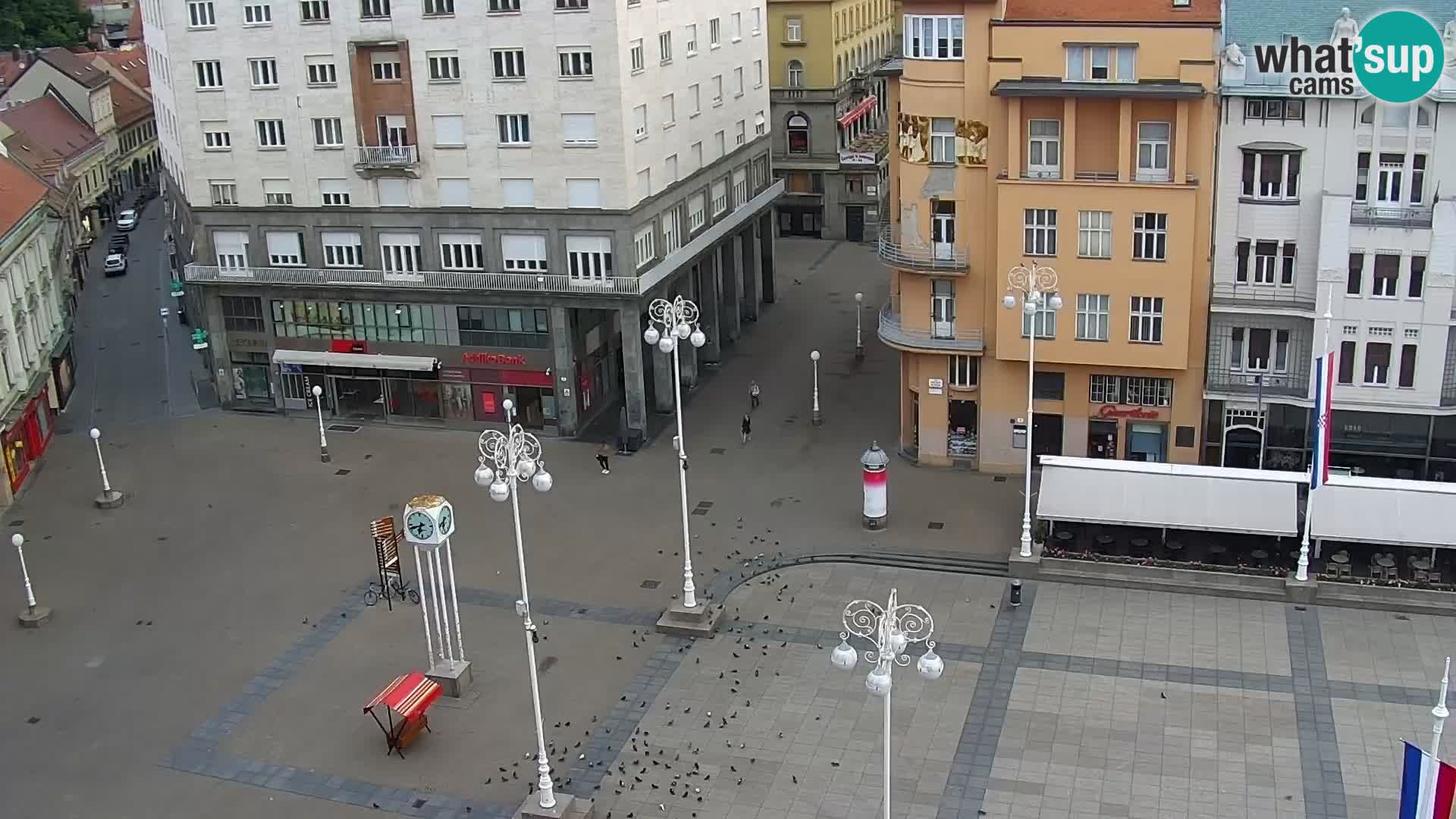 Trg Bana Jelačića web kamera Zagreb – Hotel Dubrovnik
