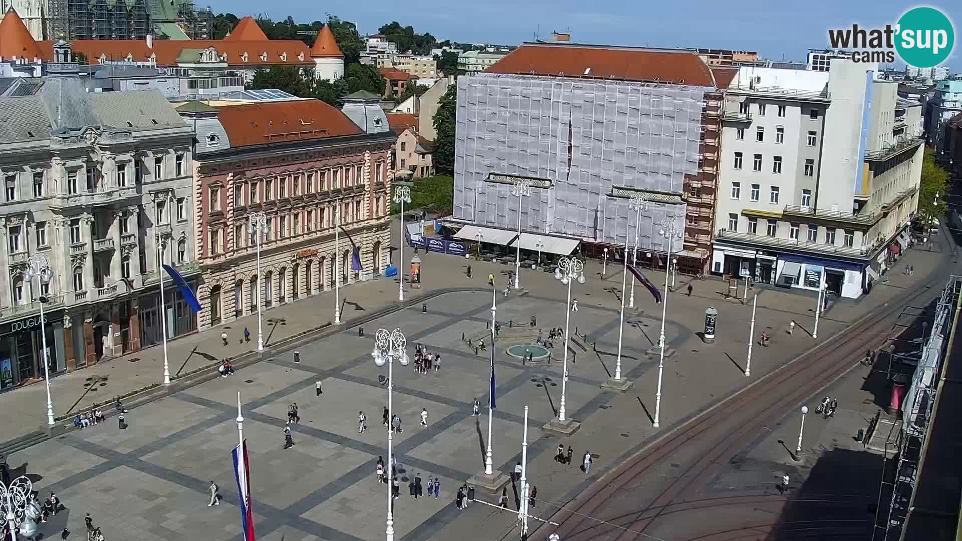 Ban Jelačić Platz  Live webcam Zagreb – Hotel Dubrovnik