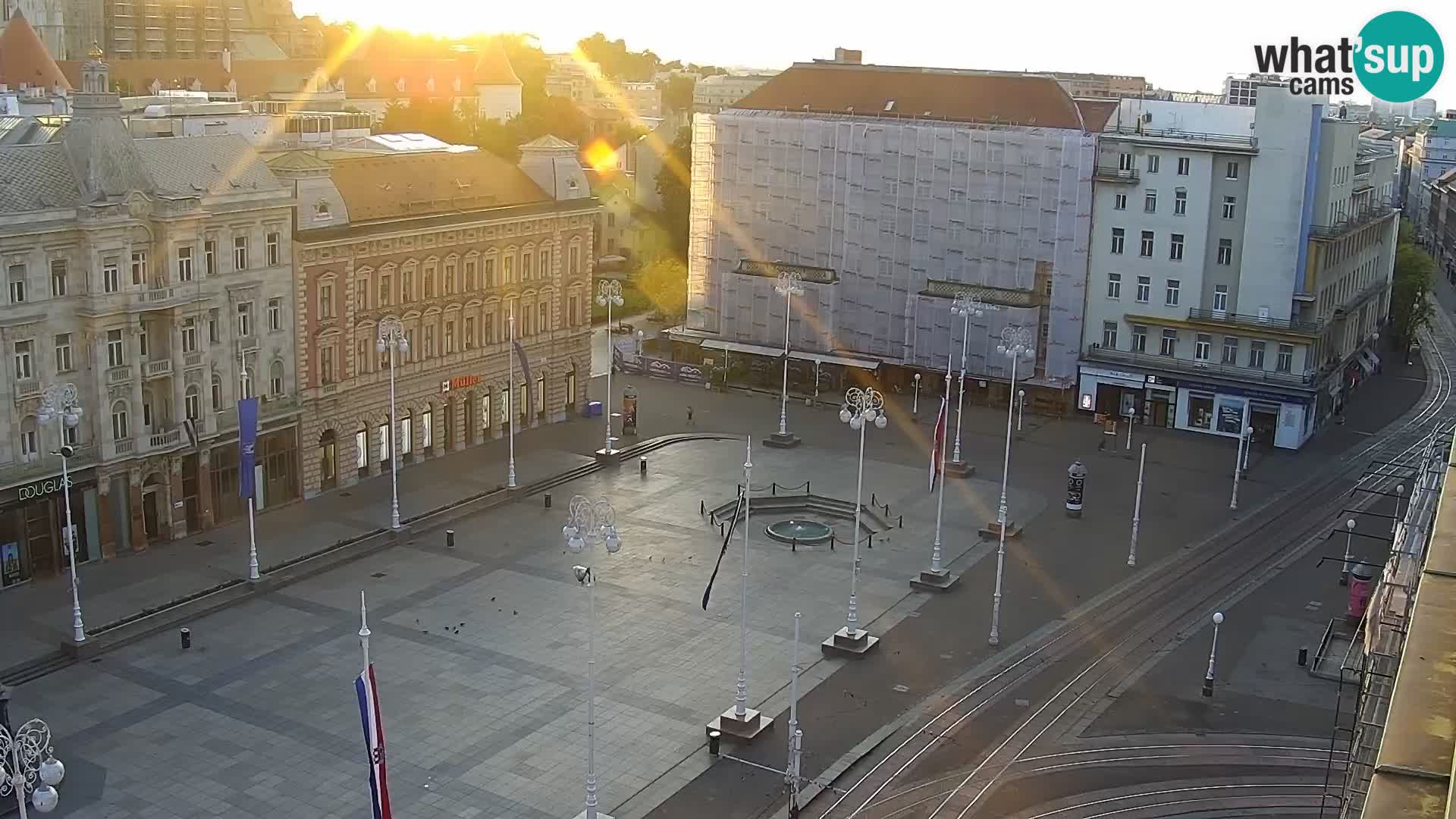 LIVE Webcam Zagreb Hotel Dubrovnik | Ban Jelačić square