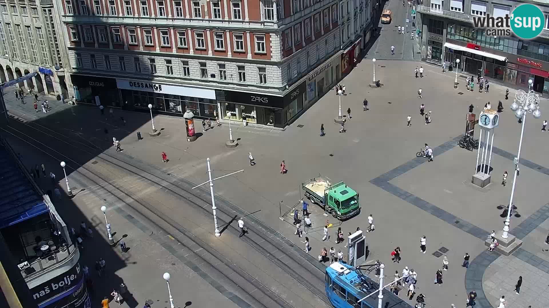 Ban Jelačić Platz  Live webcam Zagreb – Hotel Dubrovnik