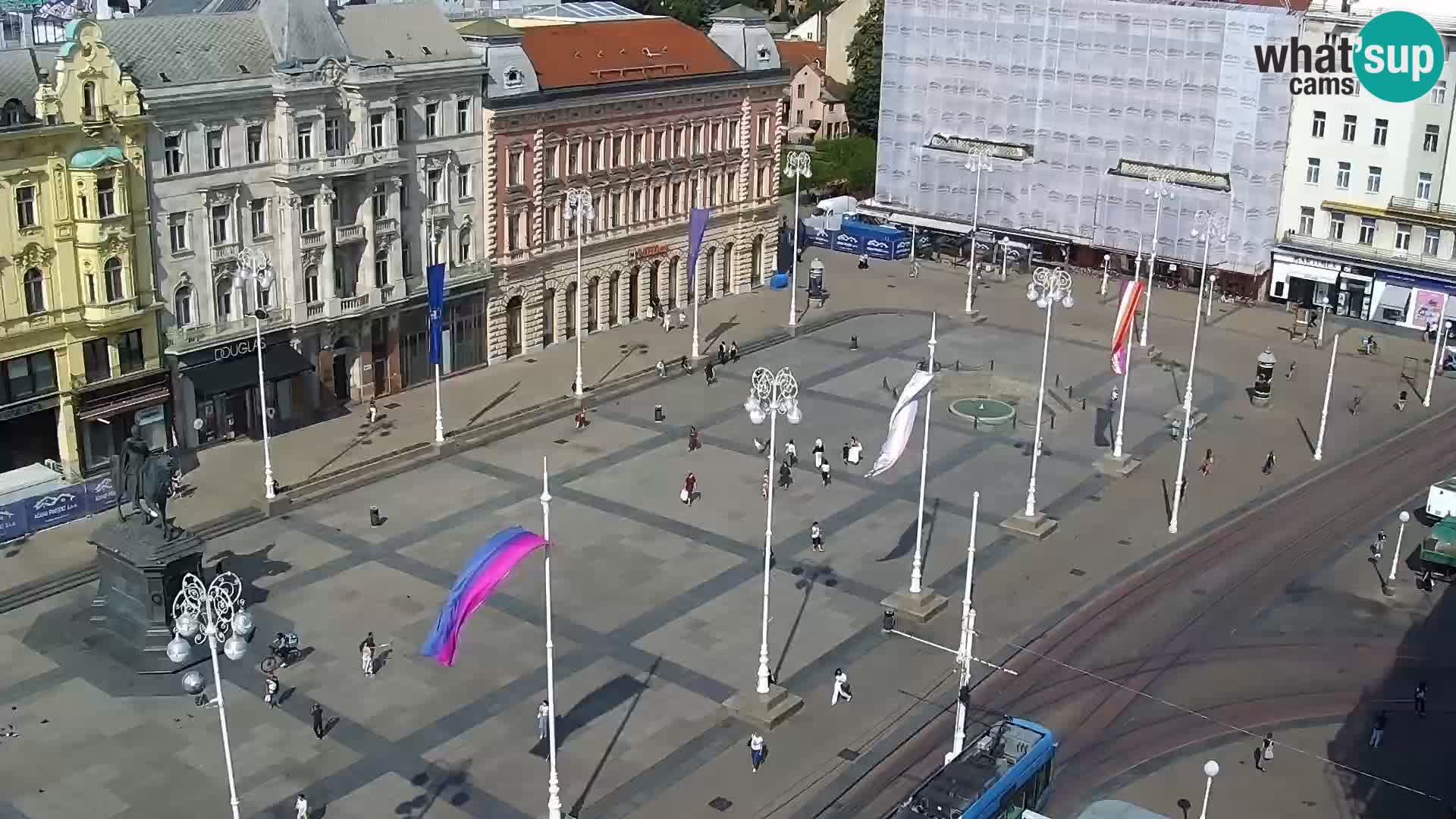 Webcam live Zagreb – Piazza Ban Jelačić