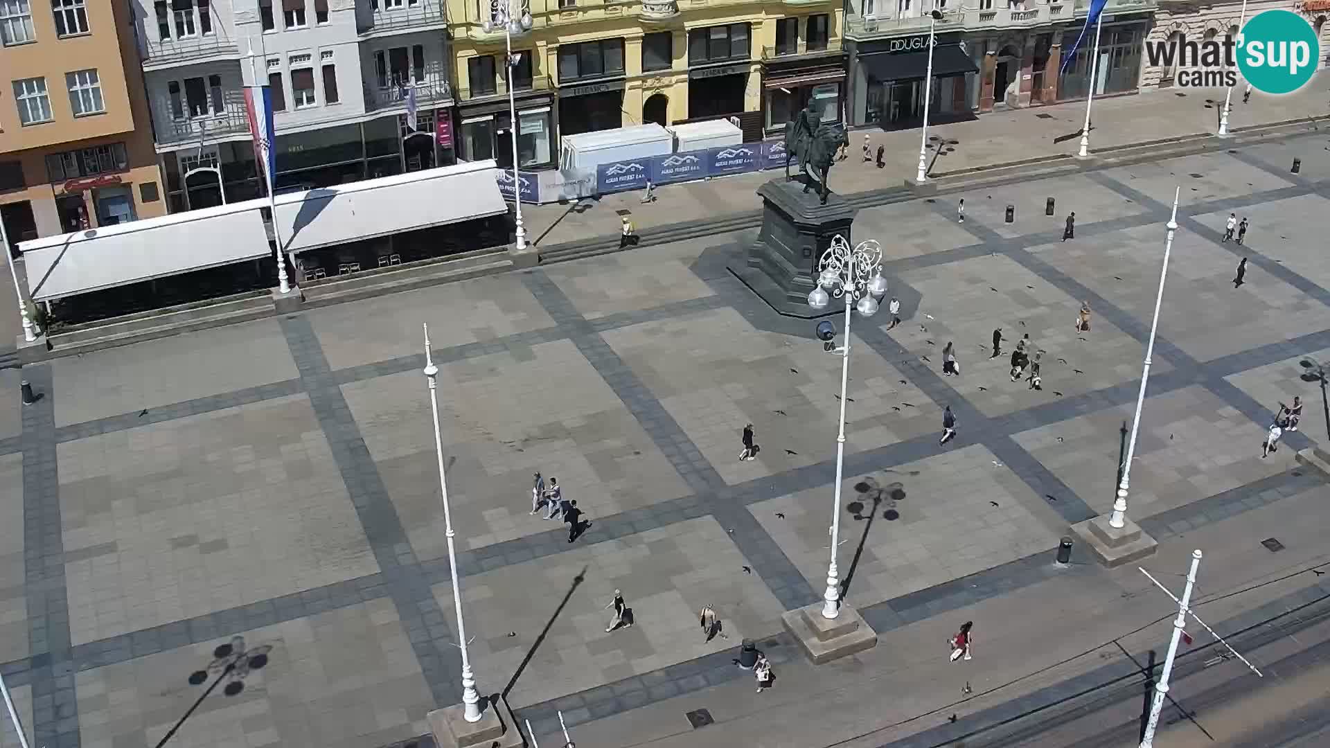 Zagreb – Bana Jelačića square panorama