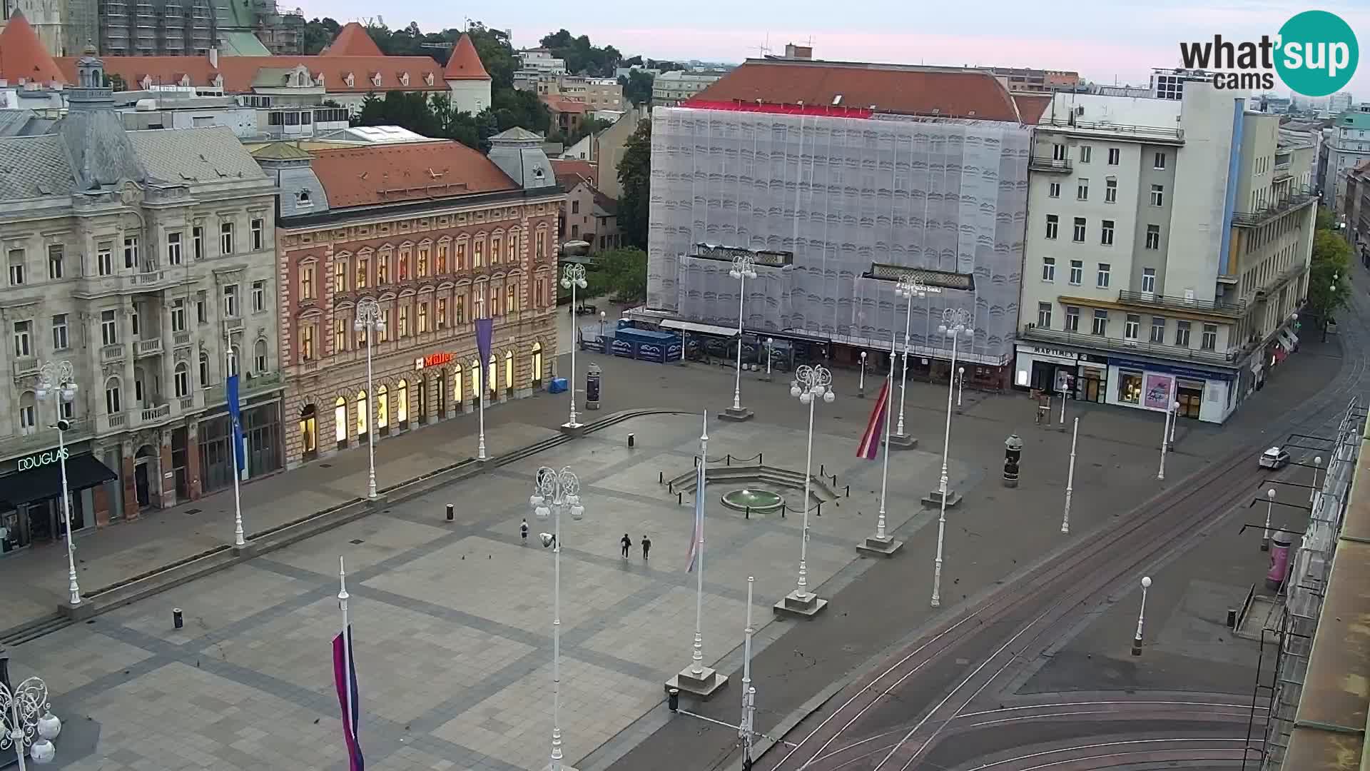 LIVE Webcam Zagreb Hotel Dubrovnik | Ban Jelačić square