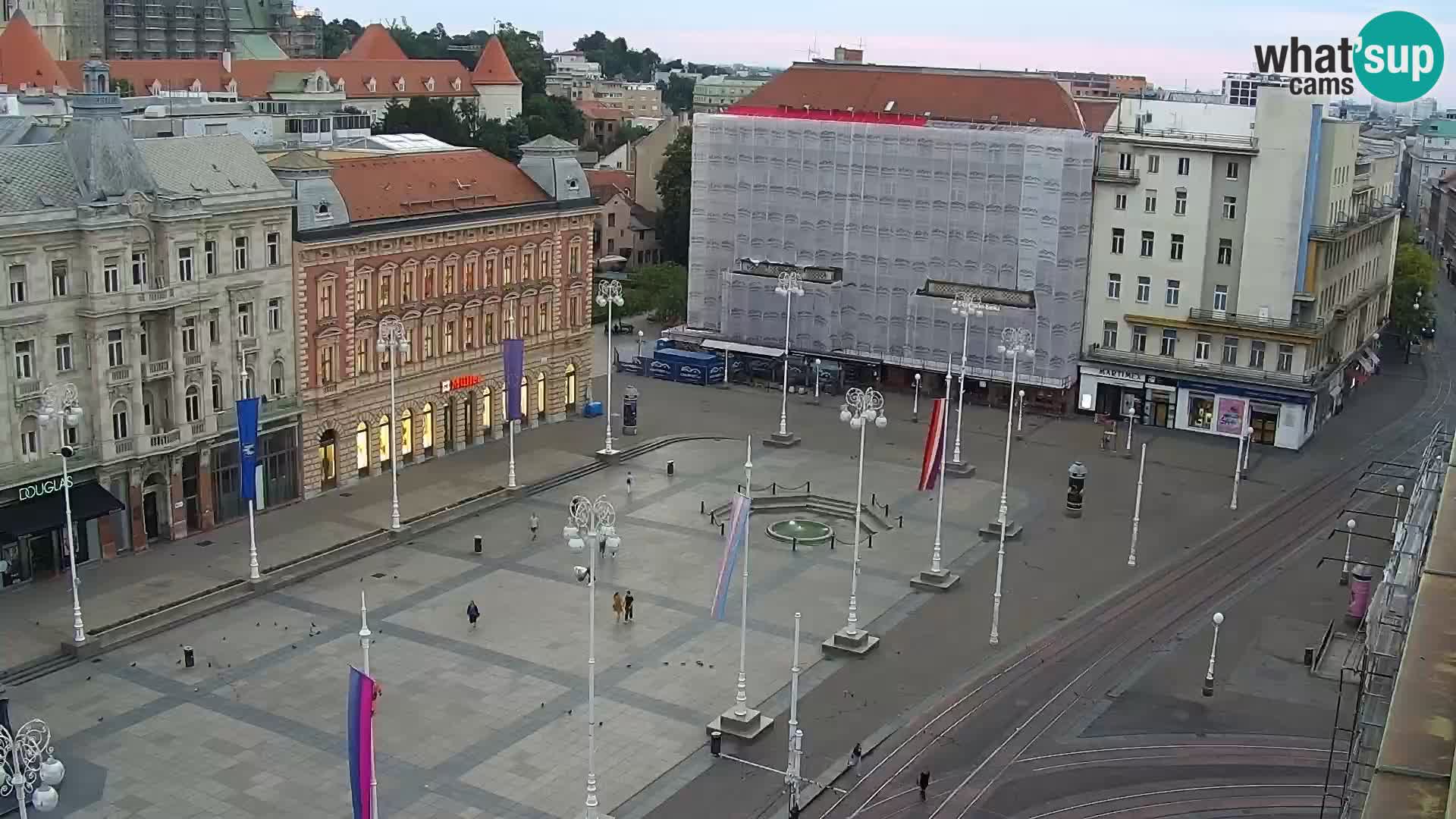 Kamera v živo Zagreb – Trg Bana Jelačića
