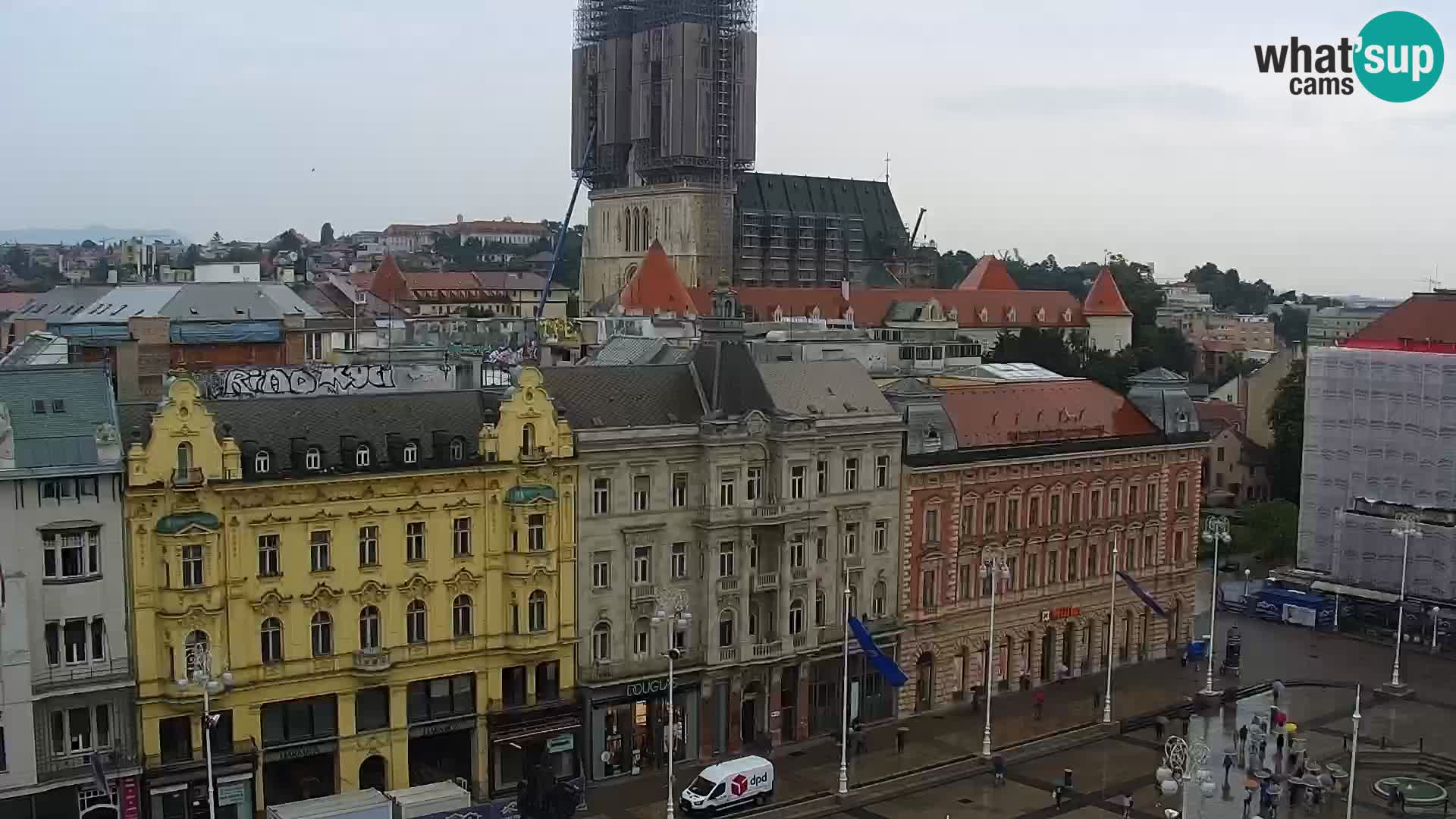Kamera v živo Zagreb – Trg Bana Jelačića