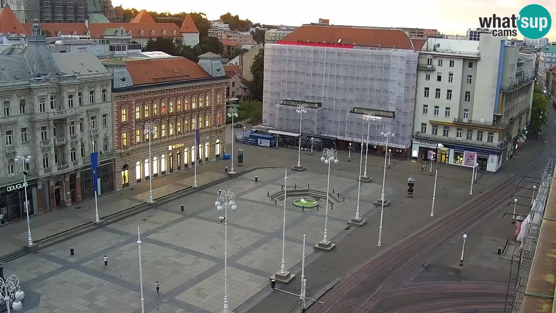 Webcam live Zagreb – Piazza Ban Jelačić