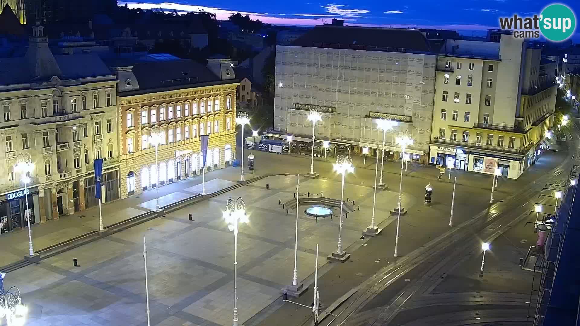 Plaza Ban Jelačić camera en vivo Zagreb – Hotel Dubrovnik