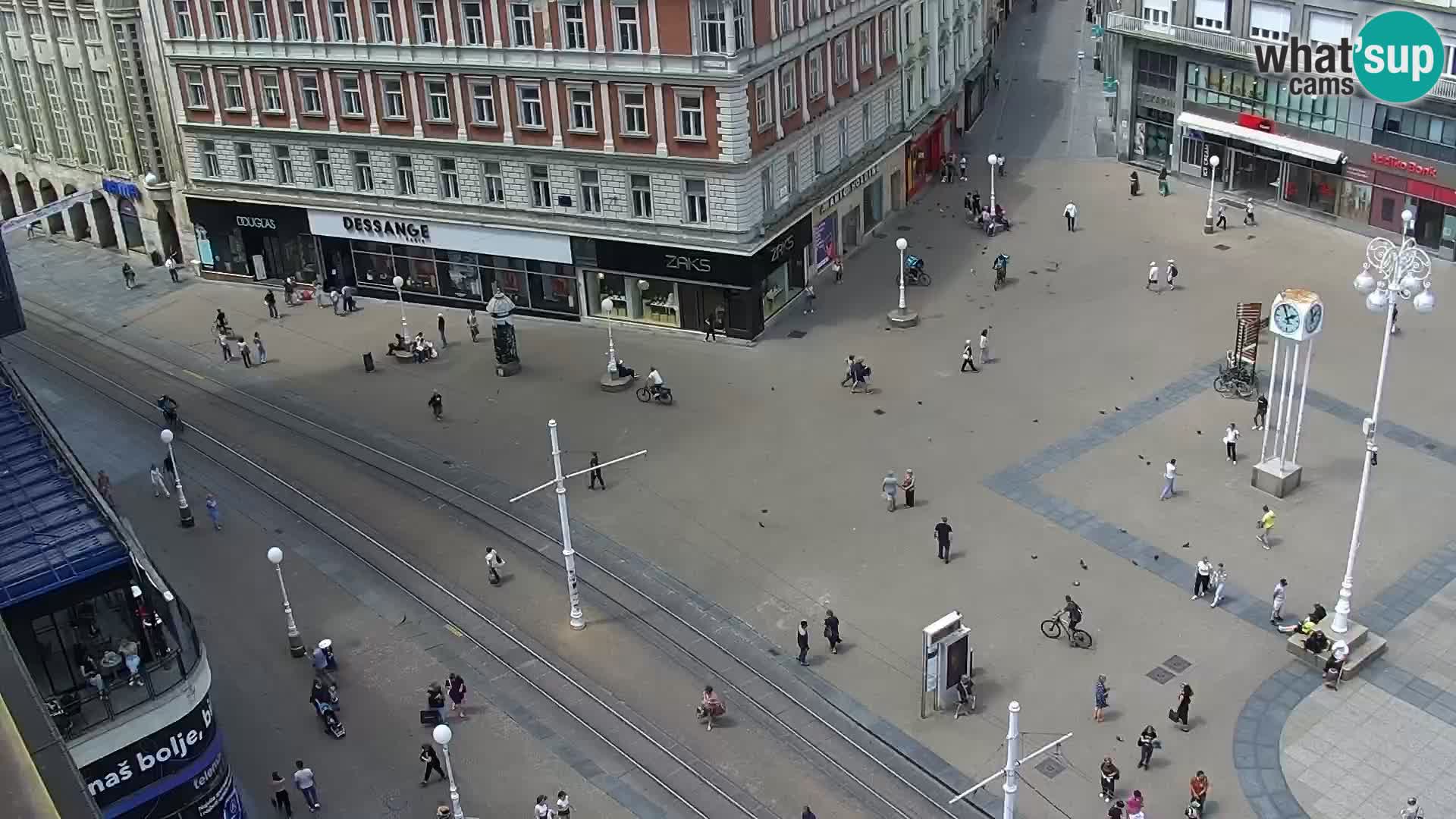 Kamera v živo Zagreb – Trg Bana Jelačića