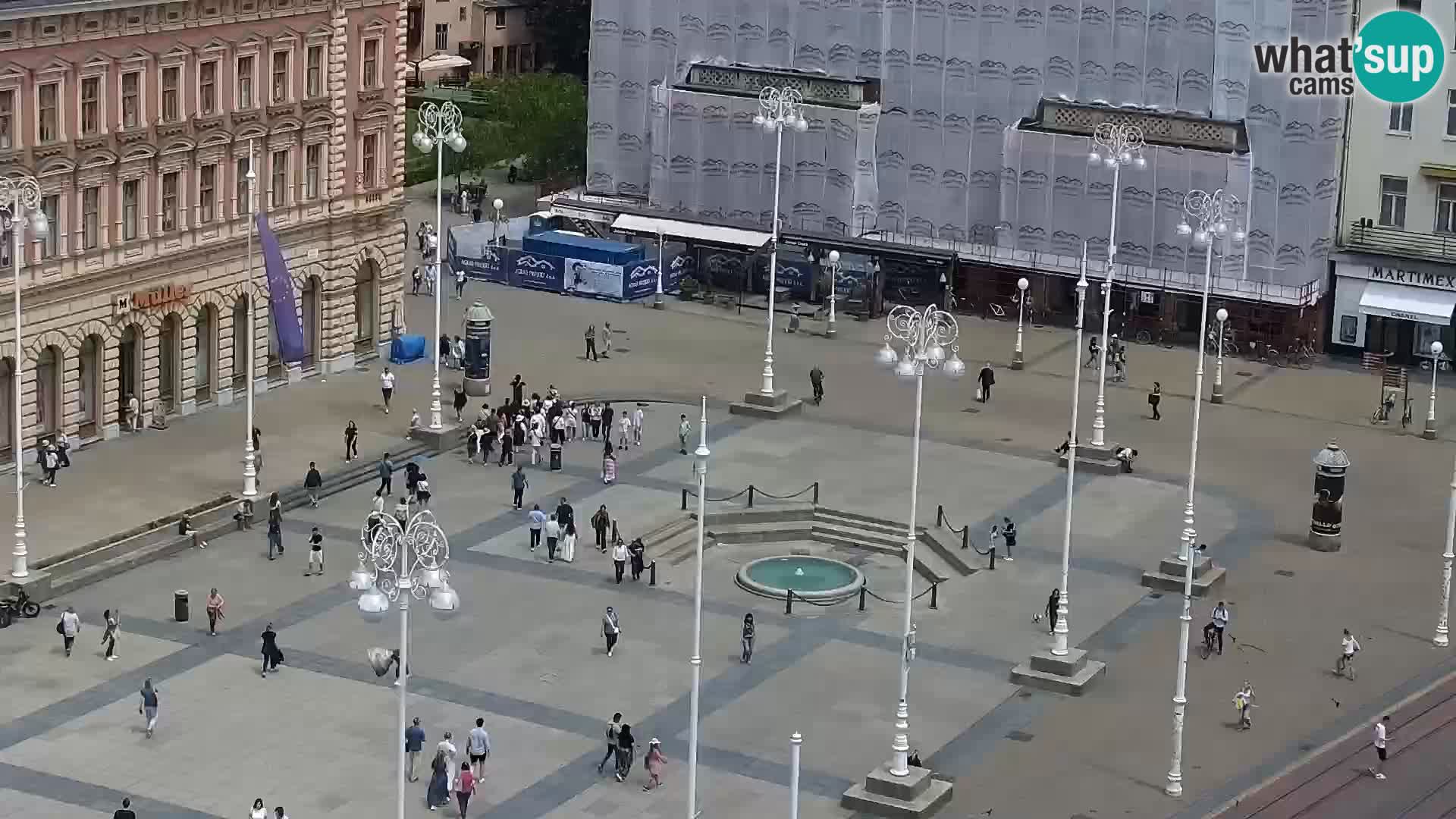 Zagreb – Bana Jelačića square panorama
