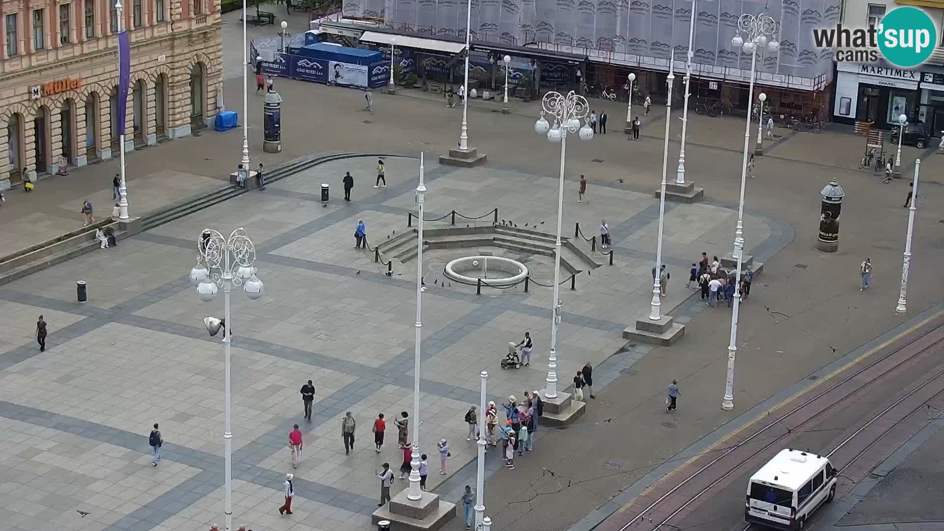 Ban Jelačić Platz  Live webcam Zagreb – Hotel Dubrovnik