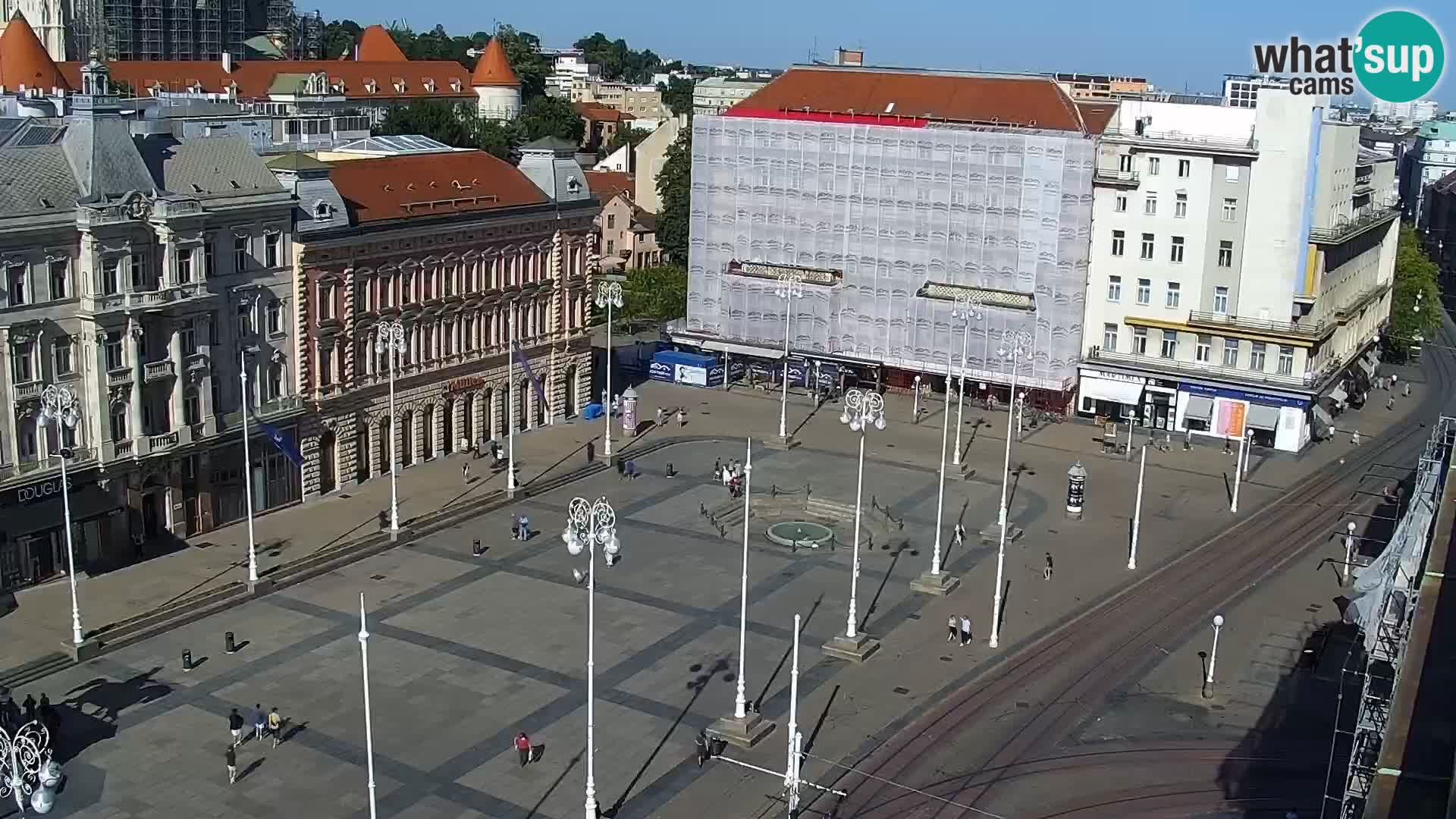 Kamera v živo Zagreb – Trg Bana Jelačića