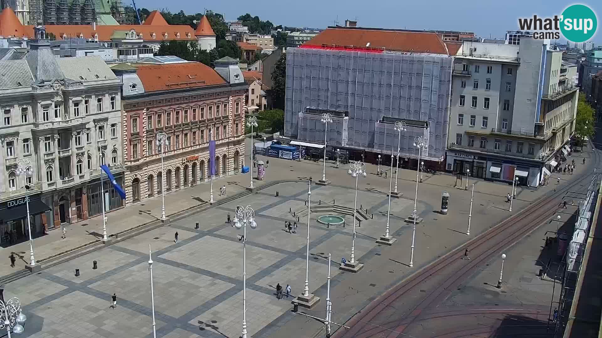 LIVE Webcam Zagreb Hotel Dubrovnik | Ban Jelačić square