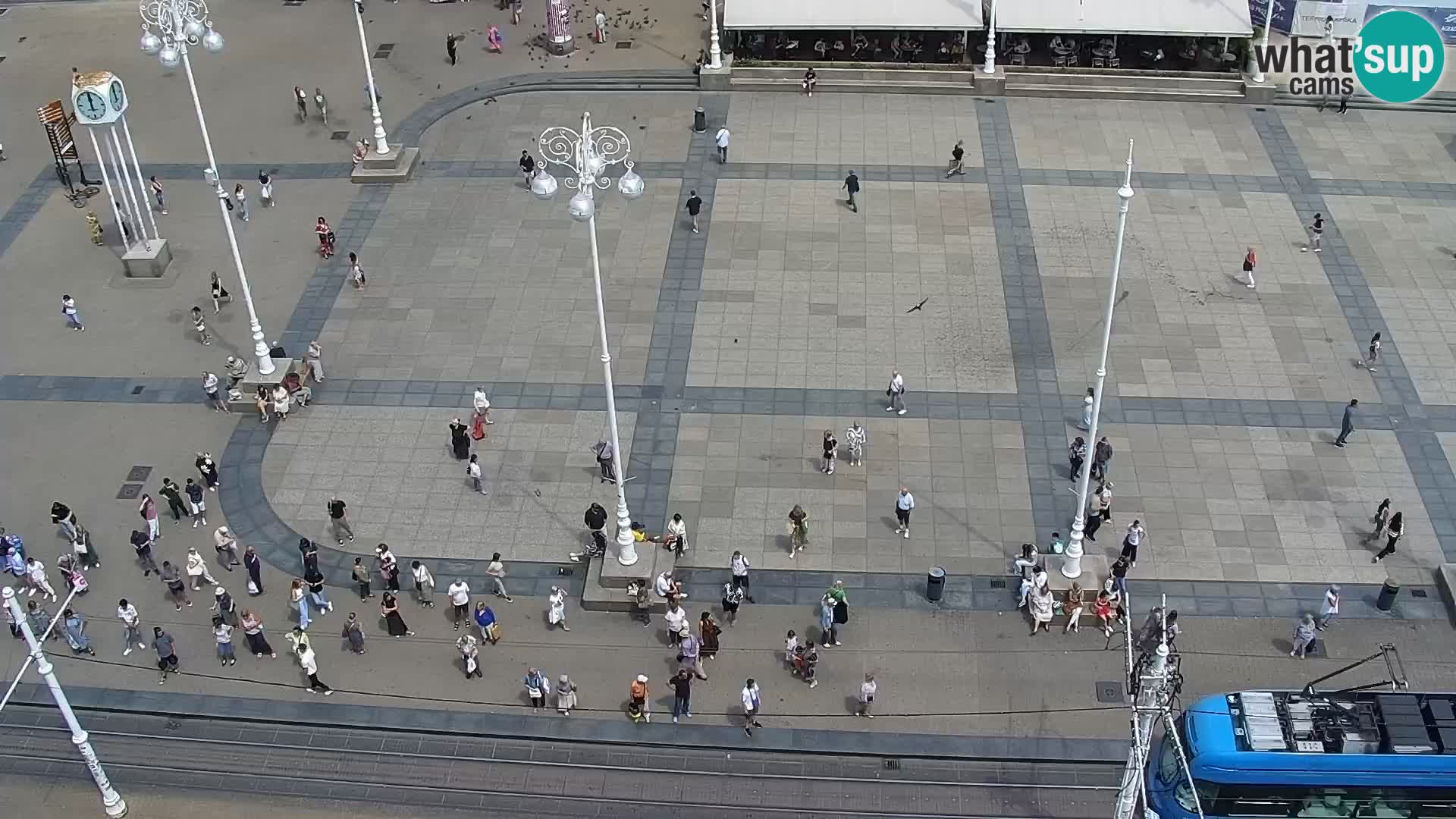 Webcam live Zagreb – Piazza Ban Jelačić