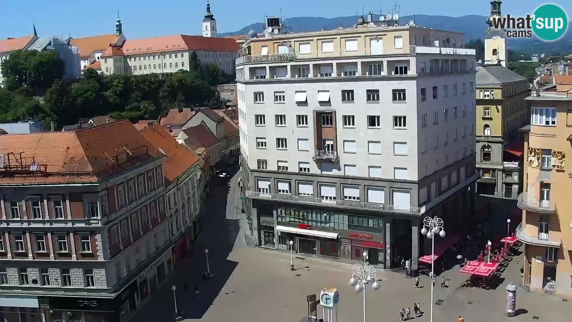 Trg Bana Jelačića v živo Zagreb – Hotel Dubrovnik