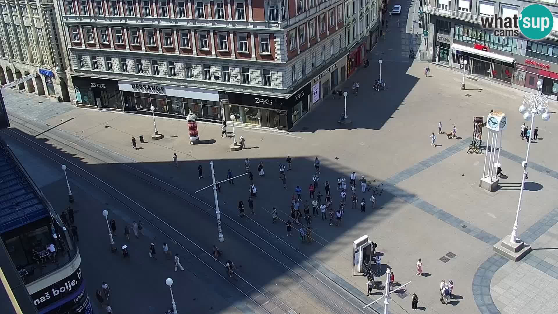 Ban Jelačić Platz  Live webcam Zagreb – Hotel Dubrovnik