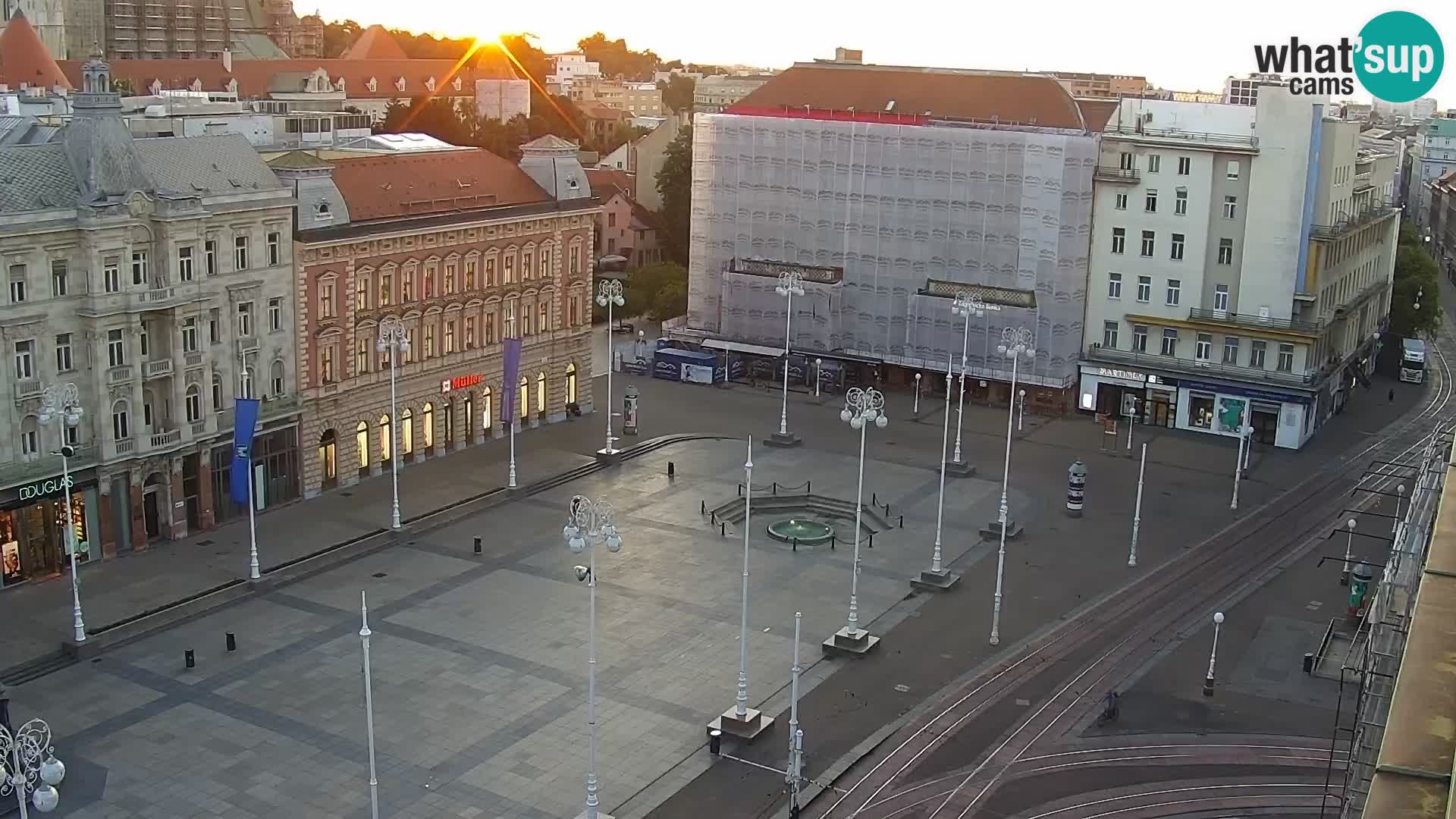 LIVE Webcam Zagreb Hotel Dubrovnik | Ban Jelačić square