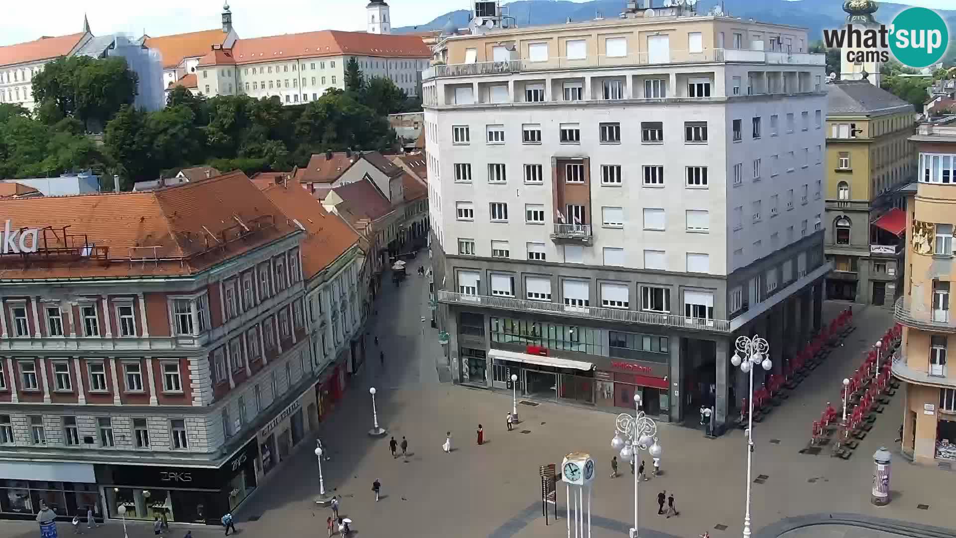 Kamera v živo Zagreb – Trg Bana Jelačića