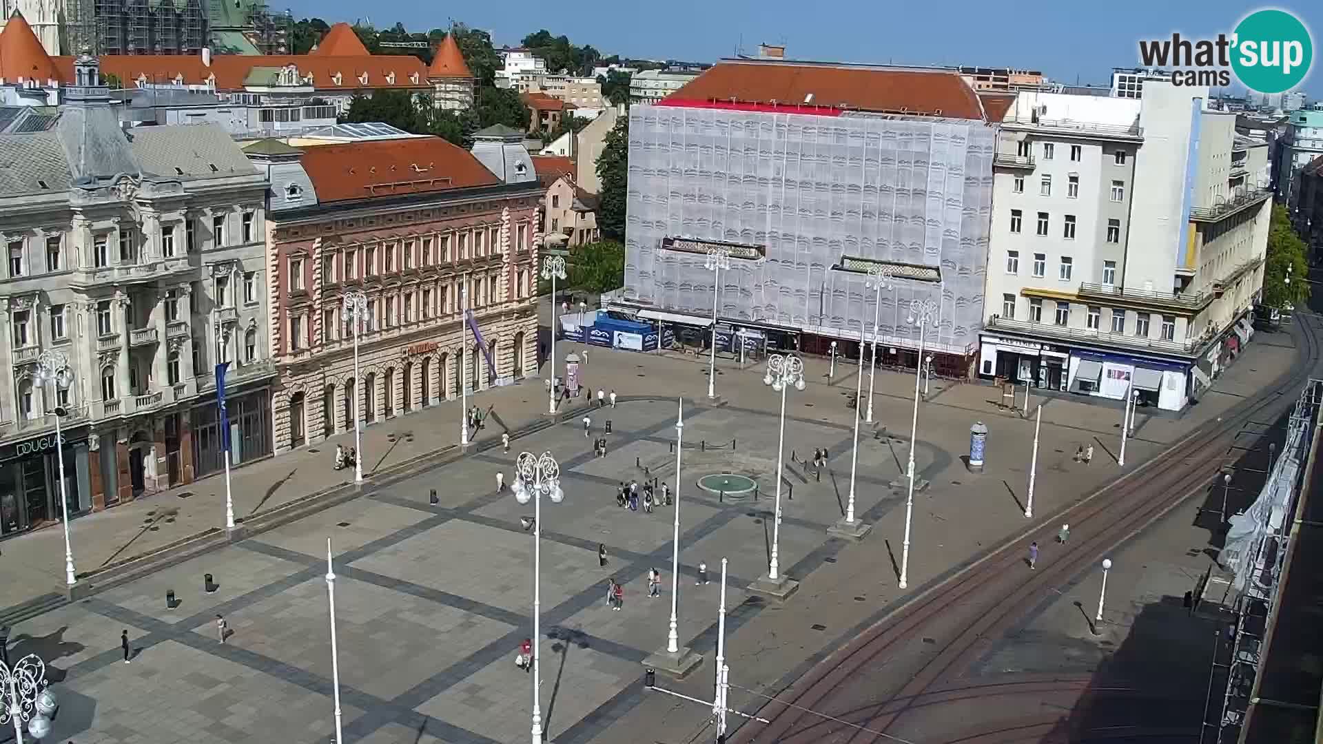 Kamera v živo Zagreb – Trg Bana Jelačića