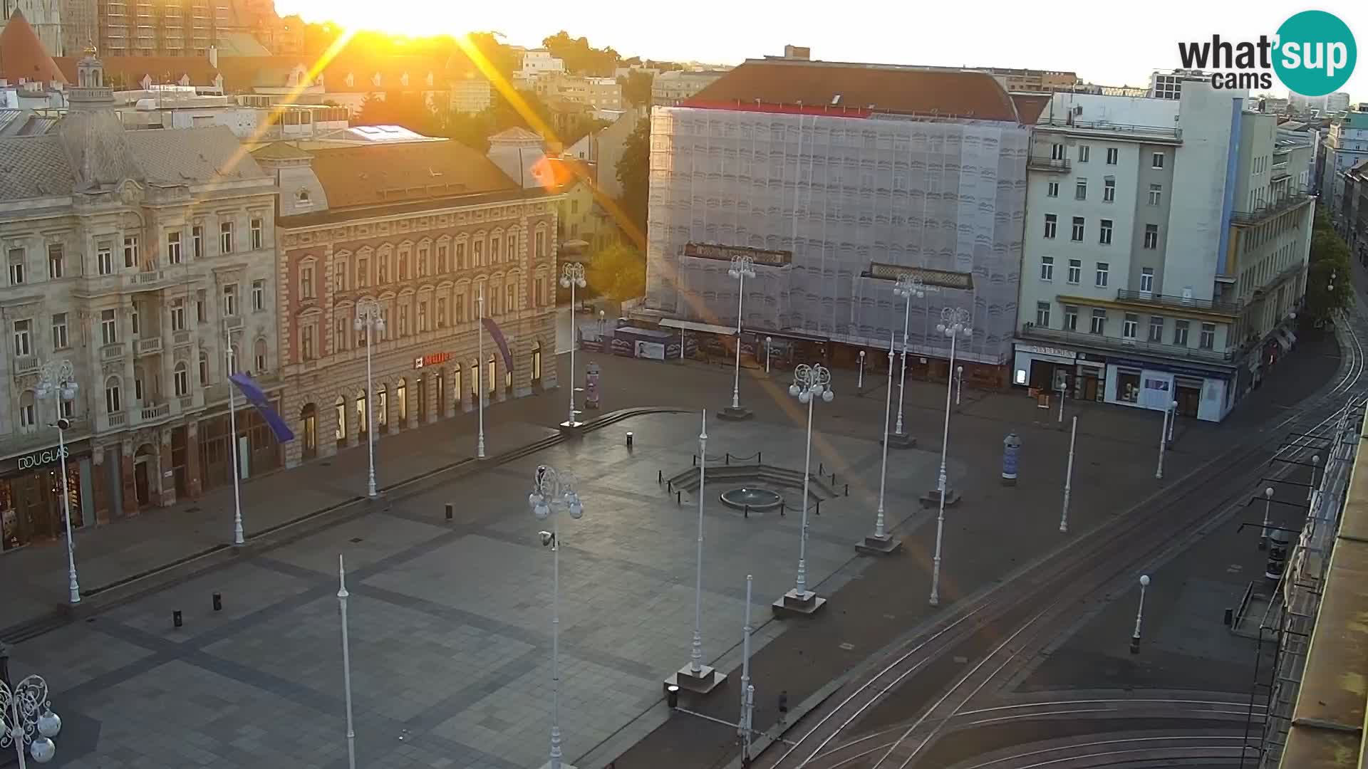 Plaza Ban Jelačić camera en vivo Zagreb – Hotel Dubrovnik