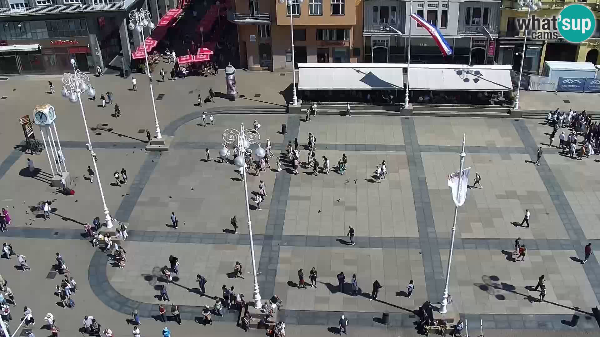 Plaza Ban Jelačić camera en vivo Zagreb – Hotel Dubrovnik