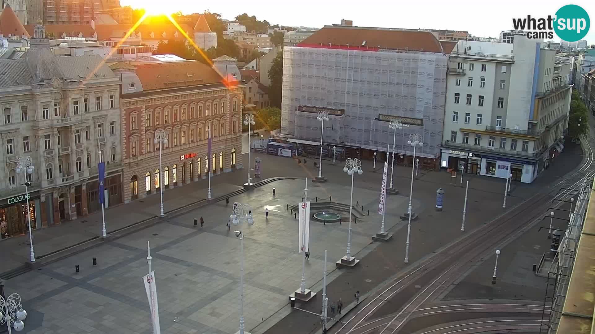 Plaza Ban Jelačić camera en vivo Zagreb – Hotel Dubrovnik