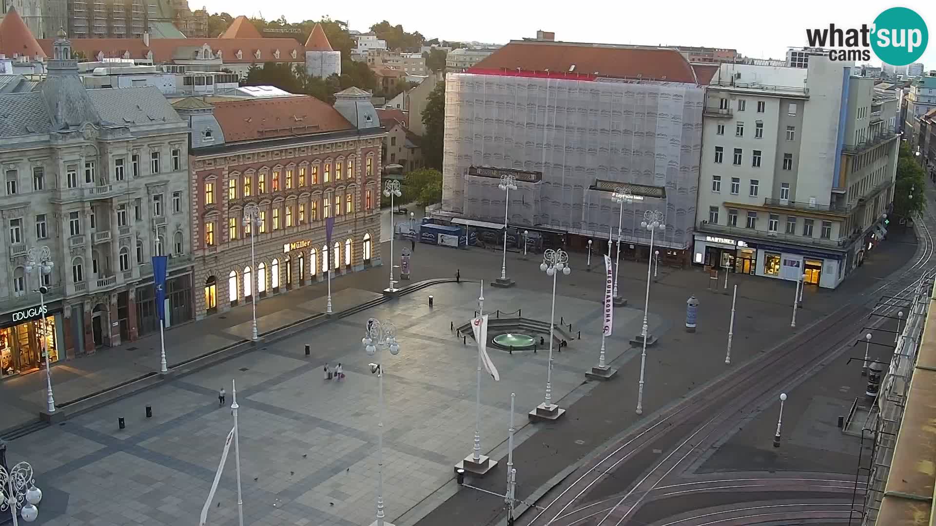 Webcam live Zagreb – Piazza Ban Jelačić