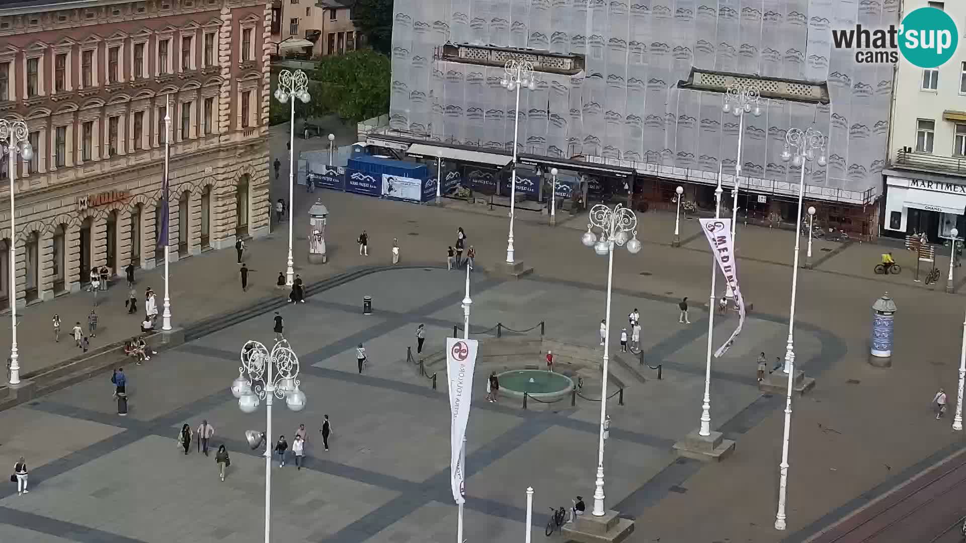 Kamera v živo Zagreb – Trg Bana Jelačića
