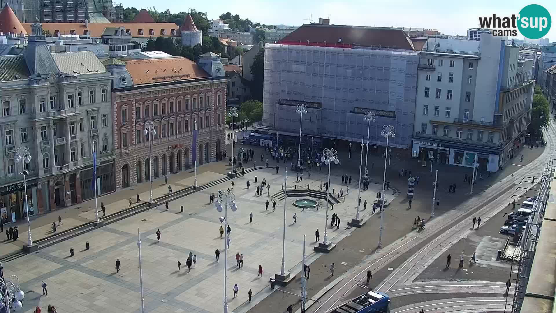 Ban Jelačić Platz  Live webcam Zagreb – Hotel Dubrovnik