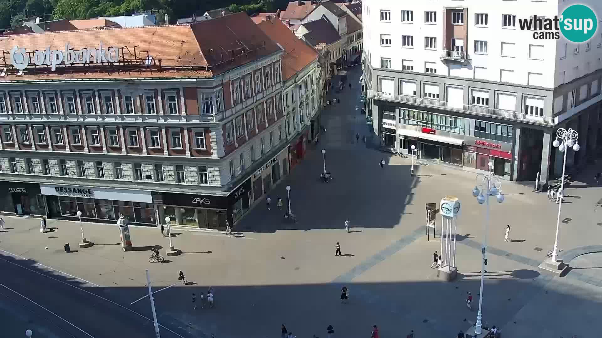 Trg Bana Jelačića web kamera Zagreb – Hotel Dubrovnik