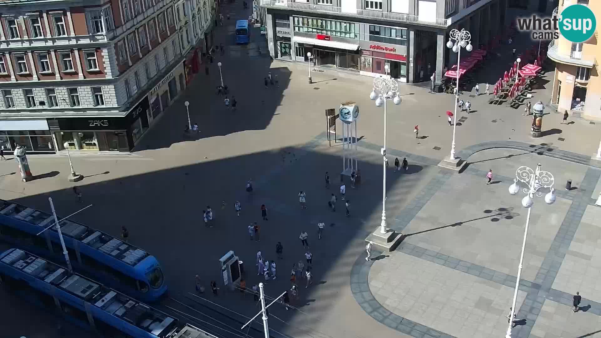 Trg Bana Jelačića web kamera Zagreb – Hotel Dubrovnik