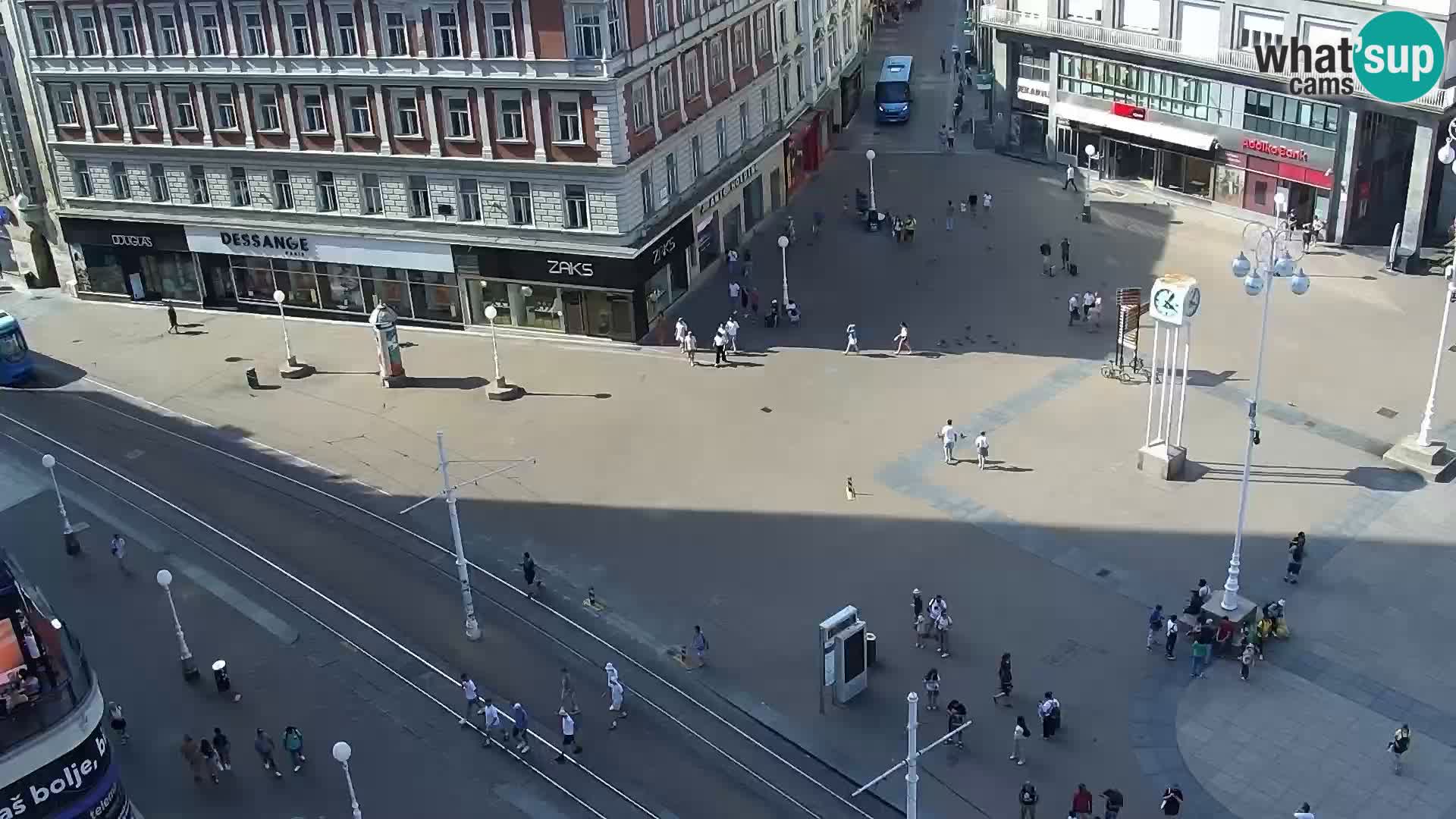 Ban Jelačić Platz  Live webcam Zagreb – Hotel Dubrovnik