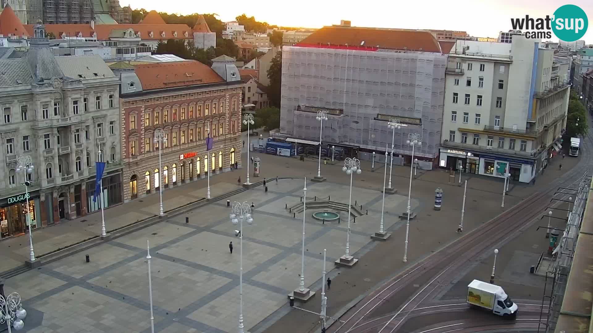 LIVE Webcam Zagreb Hotel Dubrovnik | Ban Jelačić square