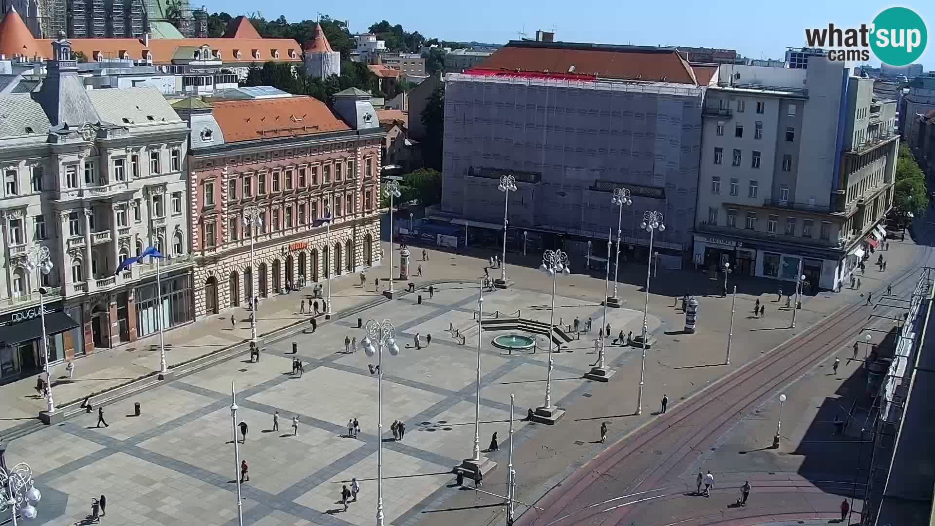 Plaza Ban Jelačić camera en vivo Zagreb – Hotel Dubrovnik