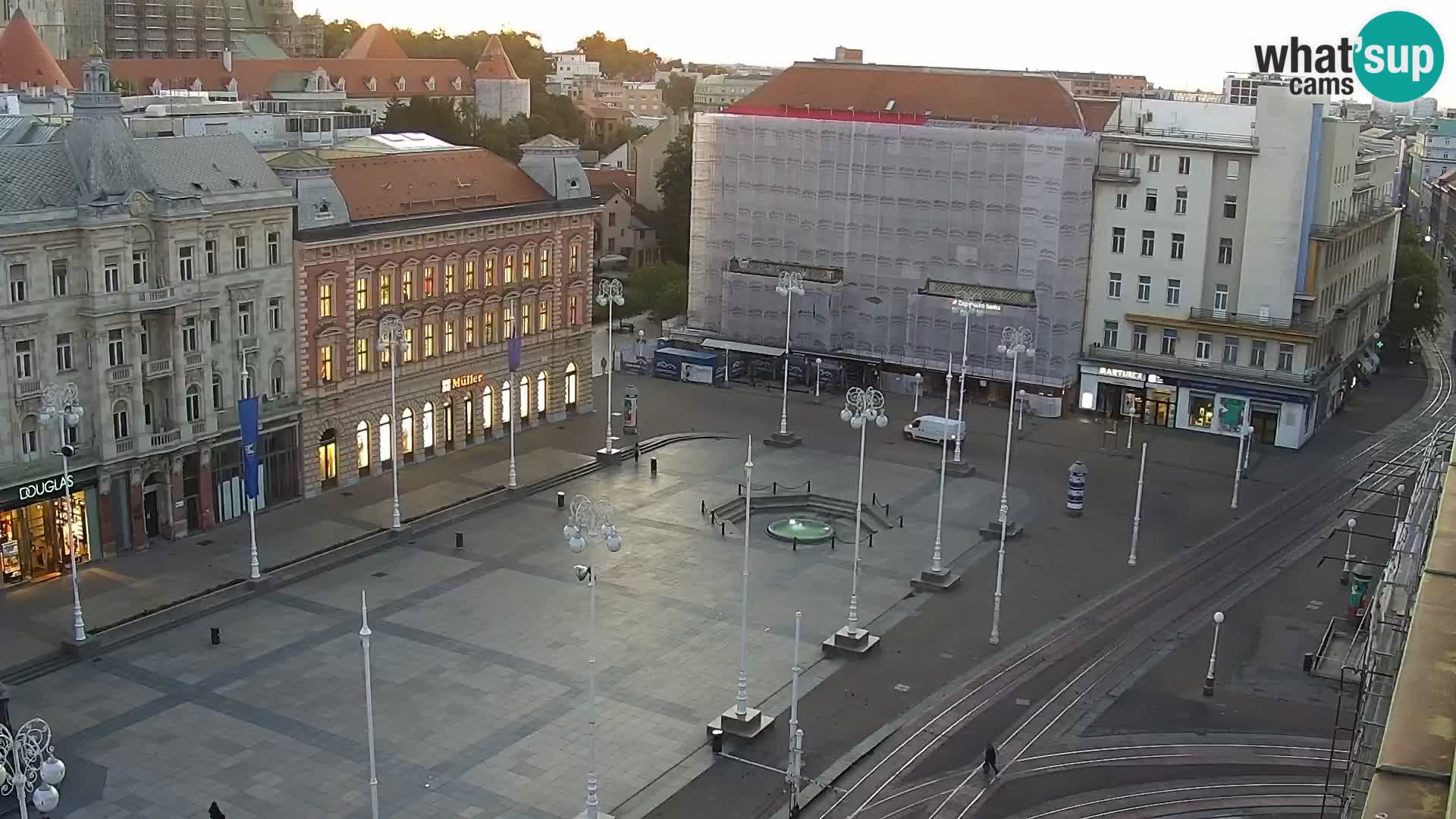 Plaza Ban Jelačić camera en vivo Zagreb – Hotel Dubrovnik