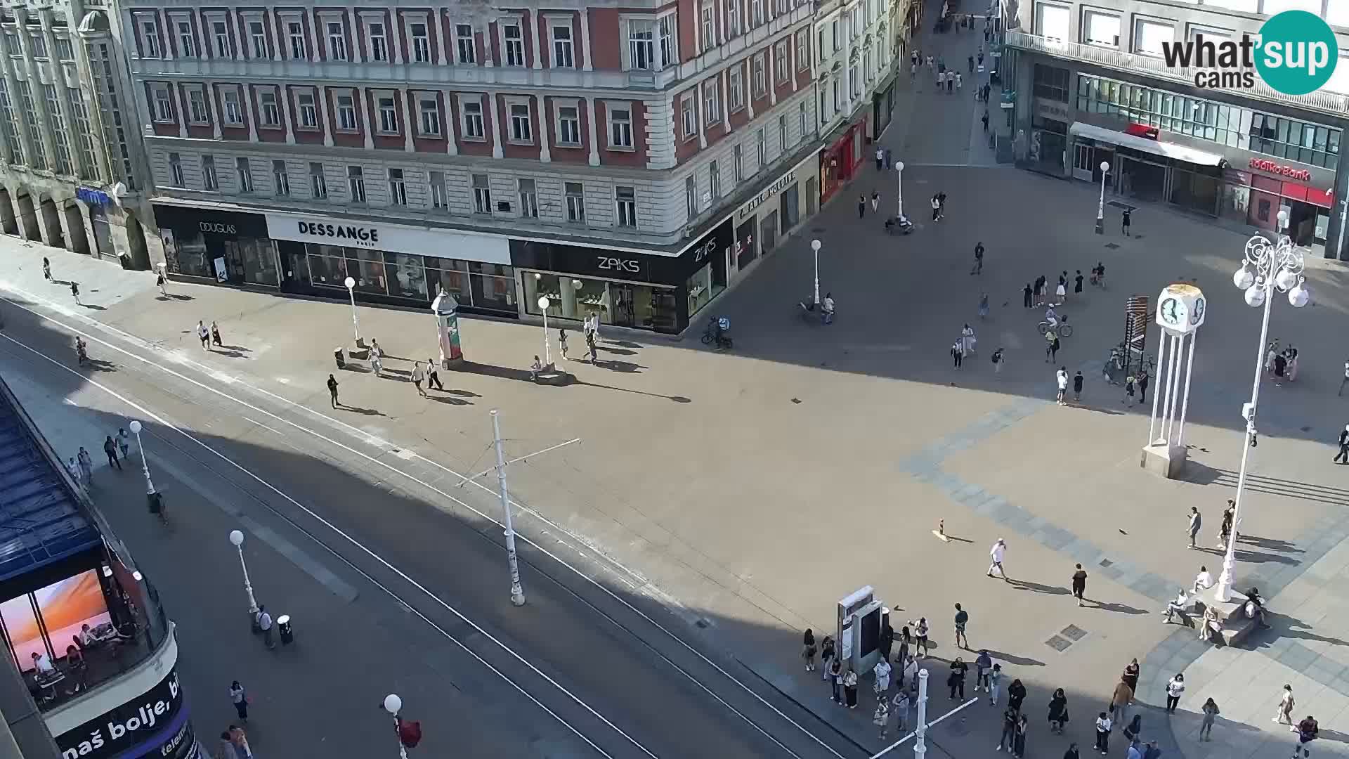 LIVE Webcam Zagreb Hotel Dubrovnik | Ban Jelačić square