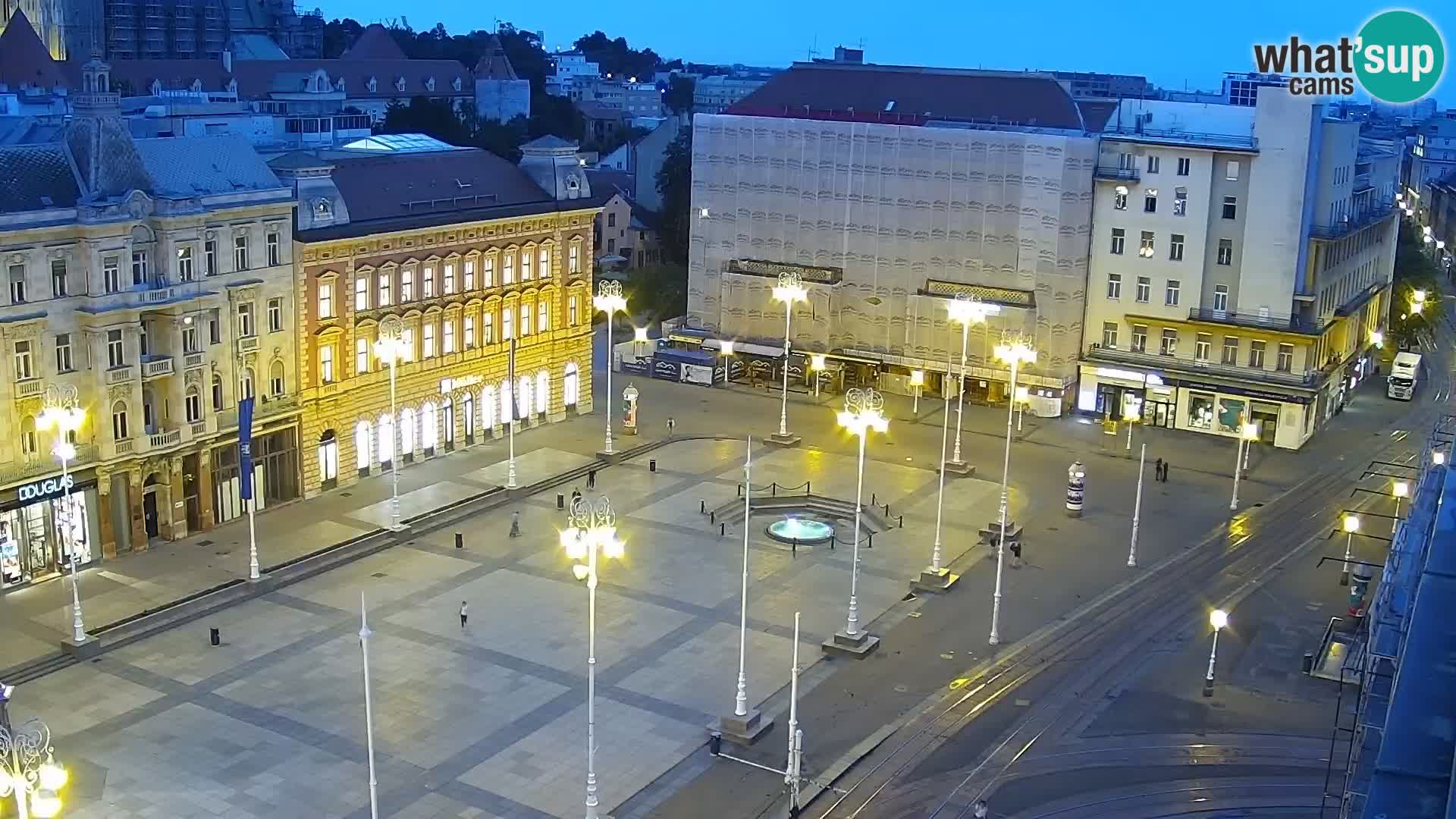 Plaza Ban Jelačić camera en vivo Zagreb – Hotel Dubrovnik