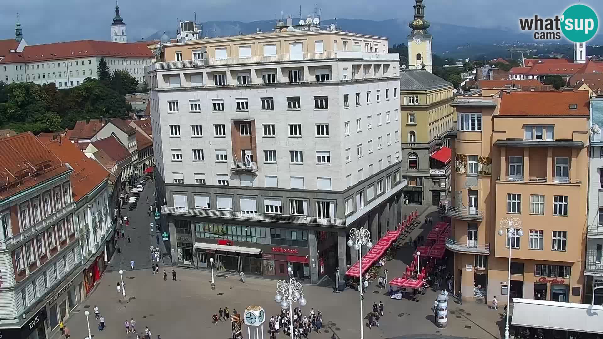 Trg Bana Jelačića v živo Zagreb – Hotel Dubrovnik