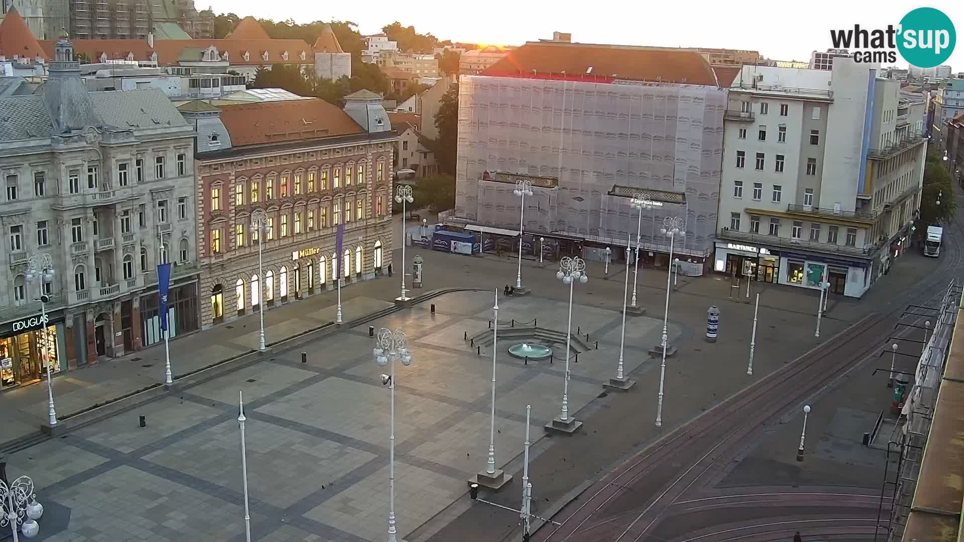 LIVE Webcam Zagreb Hotel Dubrovnik | Ban Jelačić square