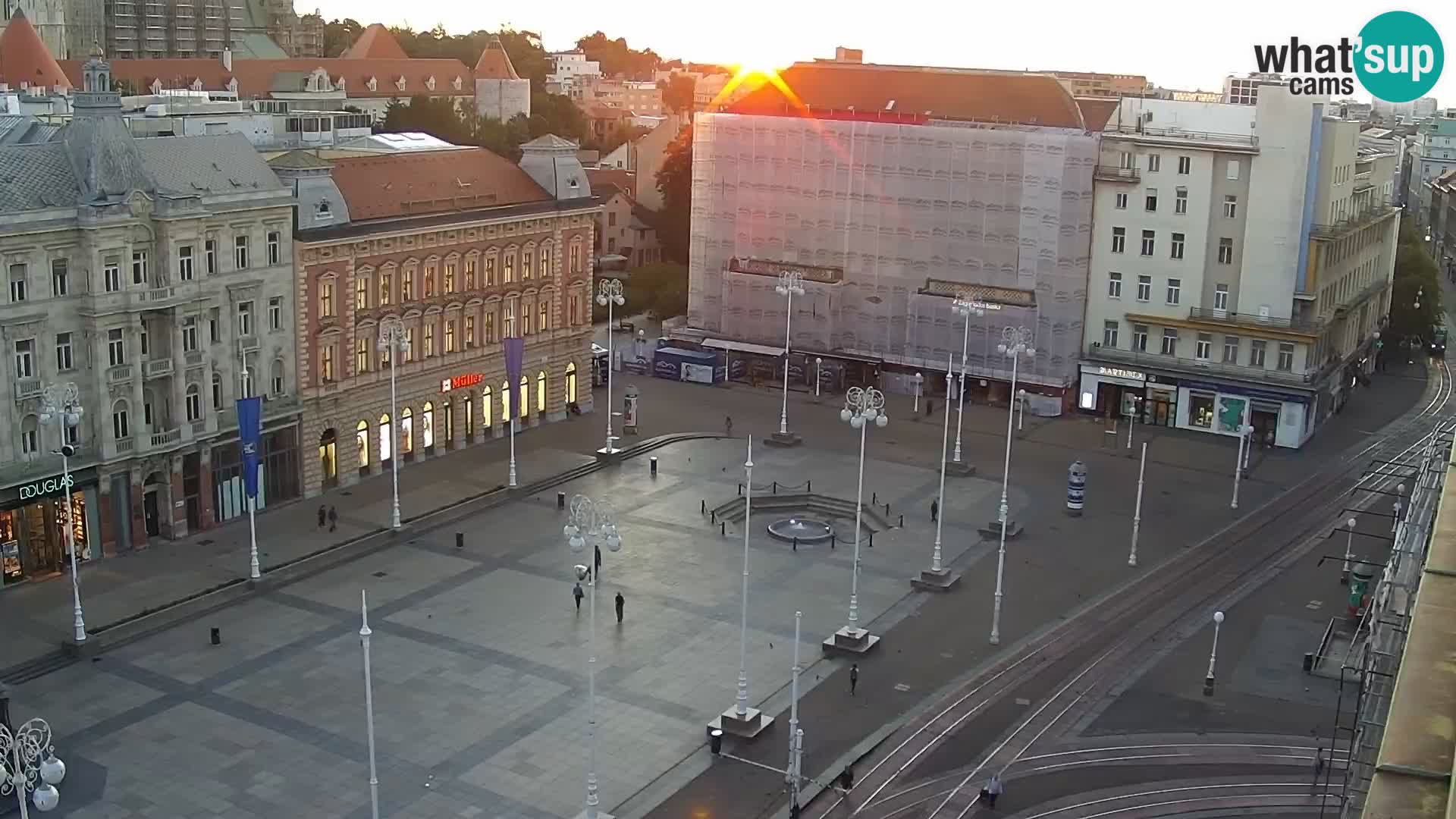 Trg Bana Jelačića web kamera Zagreb – Hotel Dubrovnik