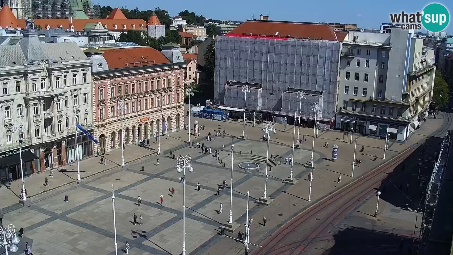 Trg Bana Jelačića web kamera Zagreb – Hotel Dubrovnik