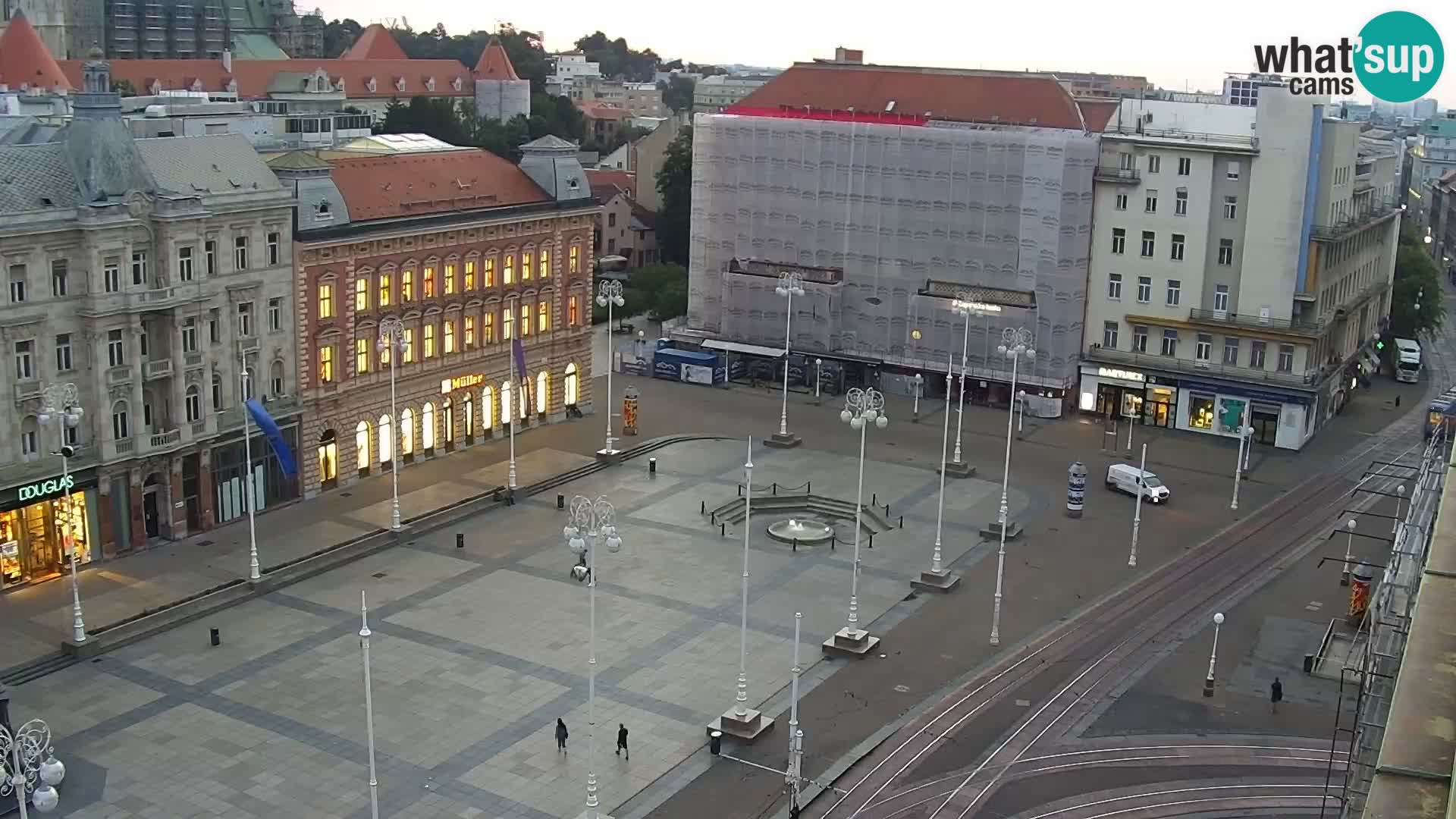Plaza Ban Jelačić camera en vivo Zagreb – Hotel Dubrovnik