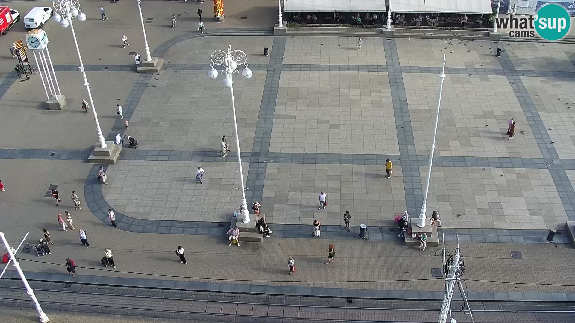 Trg Bana Jelačića v živo Zagreb – Hotel Dubrovnik